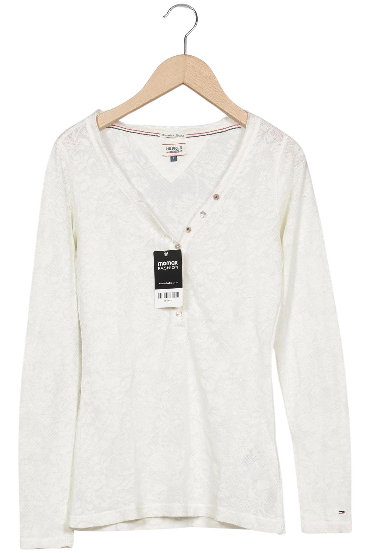 

Hilfiger Denim Damen Langarmshirt, cremeweiß, Gr. 36