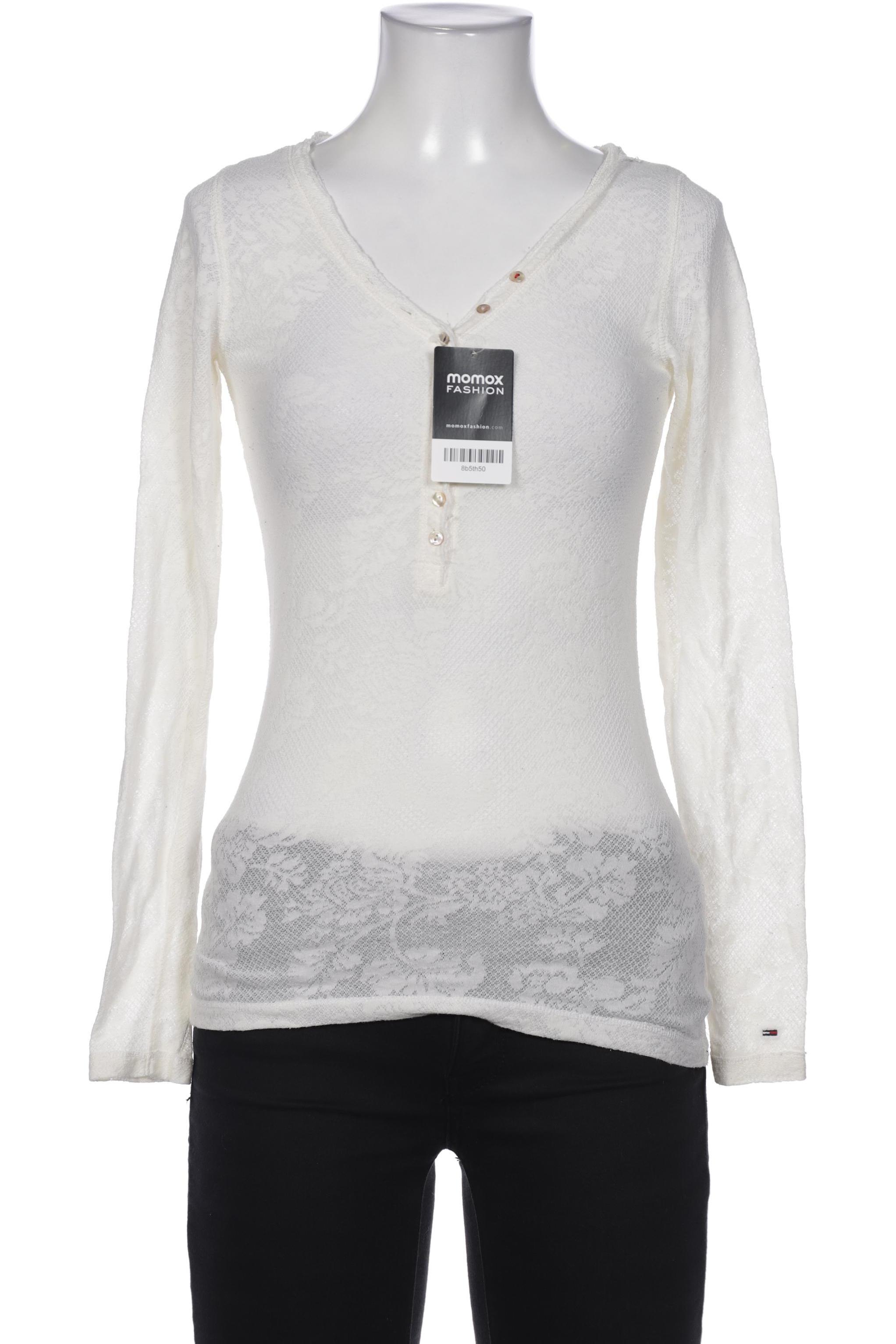 

Hilfiger Denim Damen Langarmshirt, cremeweiß, Gr. 36