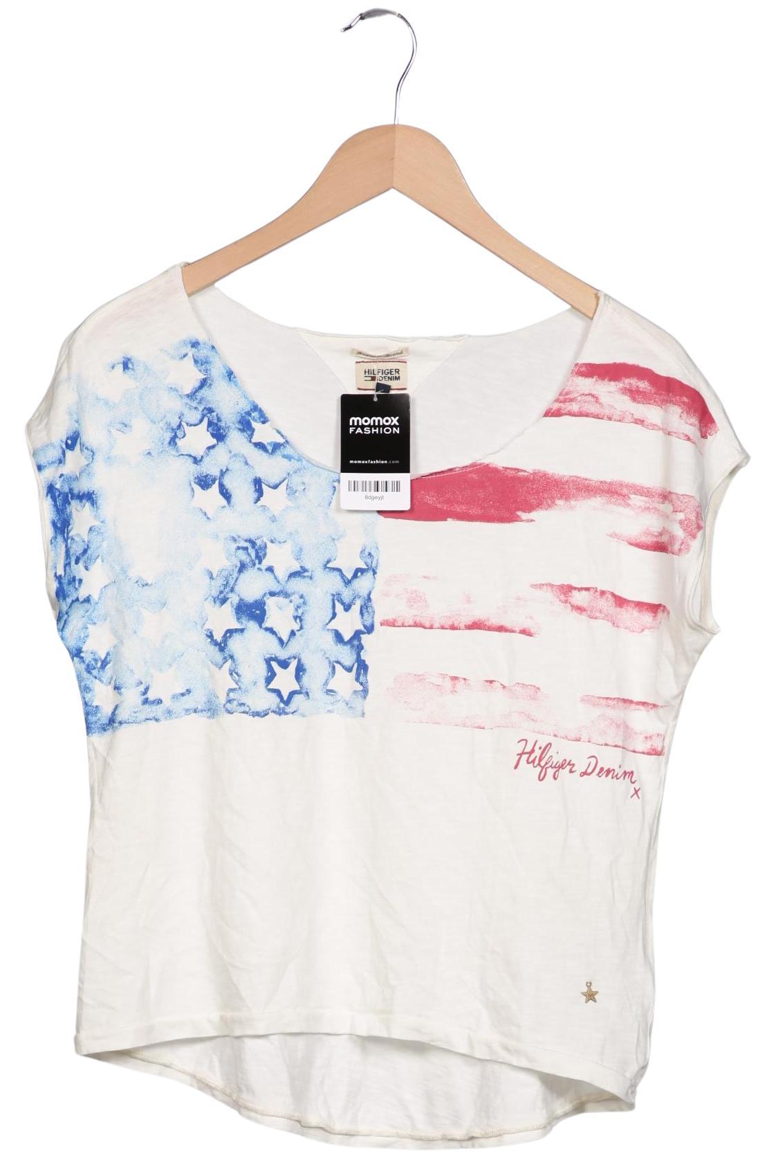

Hilfiger Denim Damen T-Shirt, cremeweiß, Gr. 34