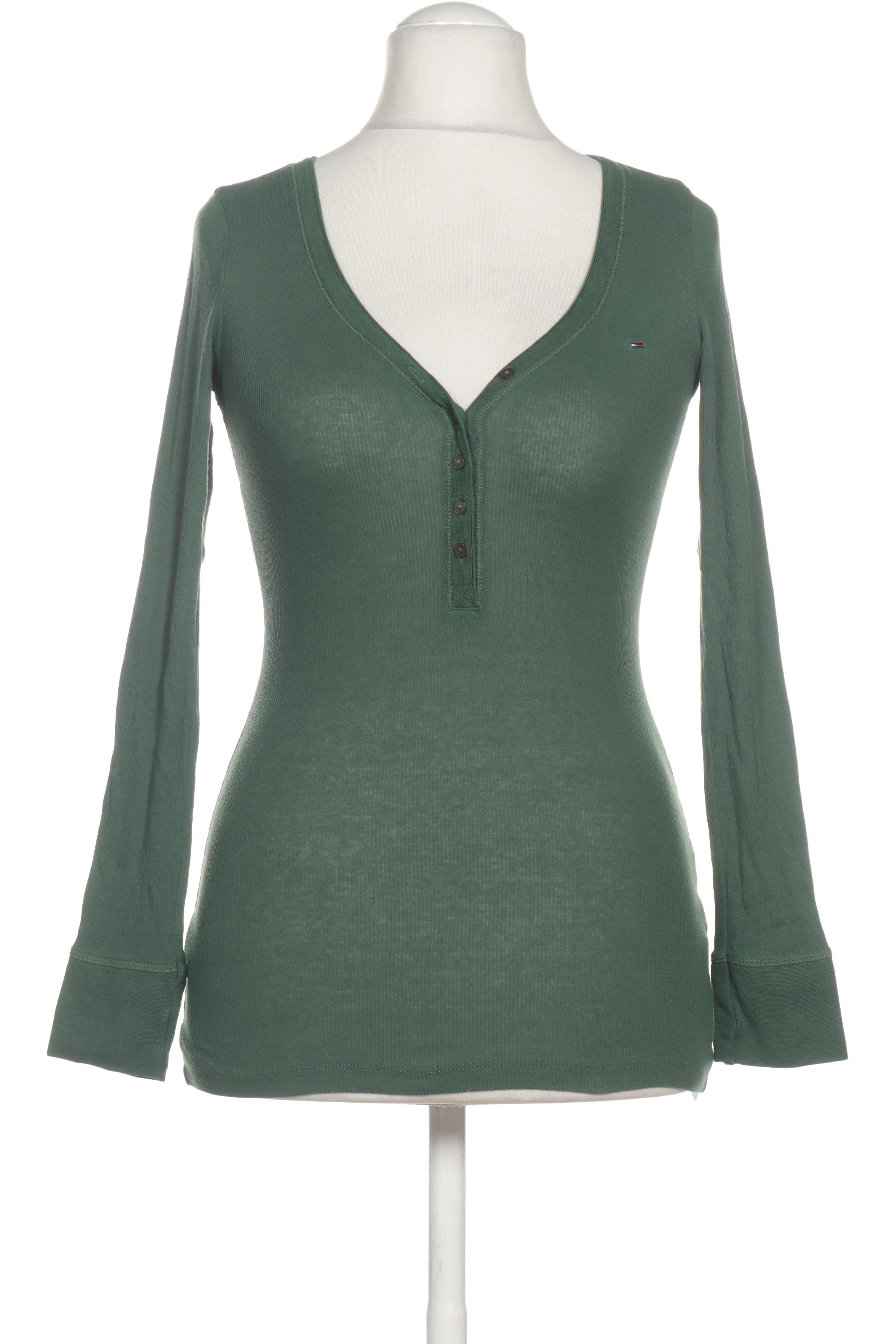 

Hilfiger Denim Damen Langarmshirt, grün, Gr. 36