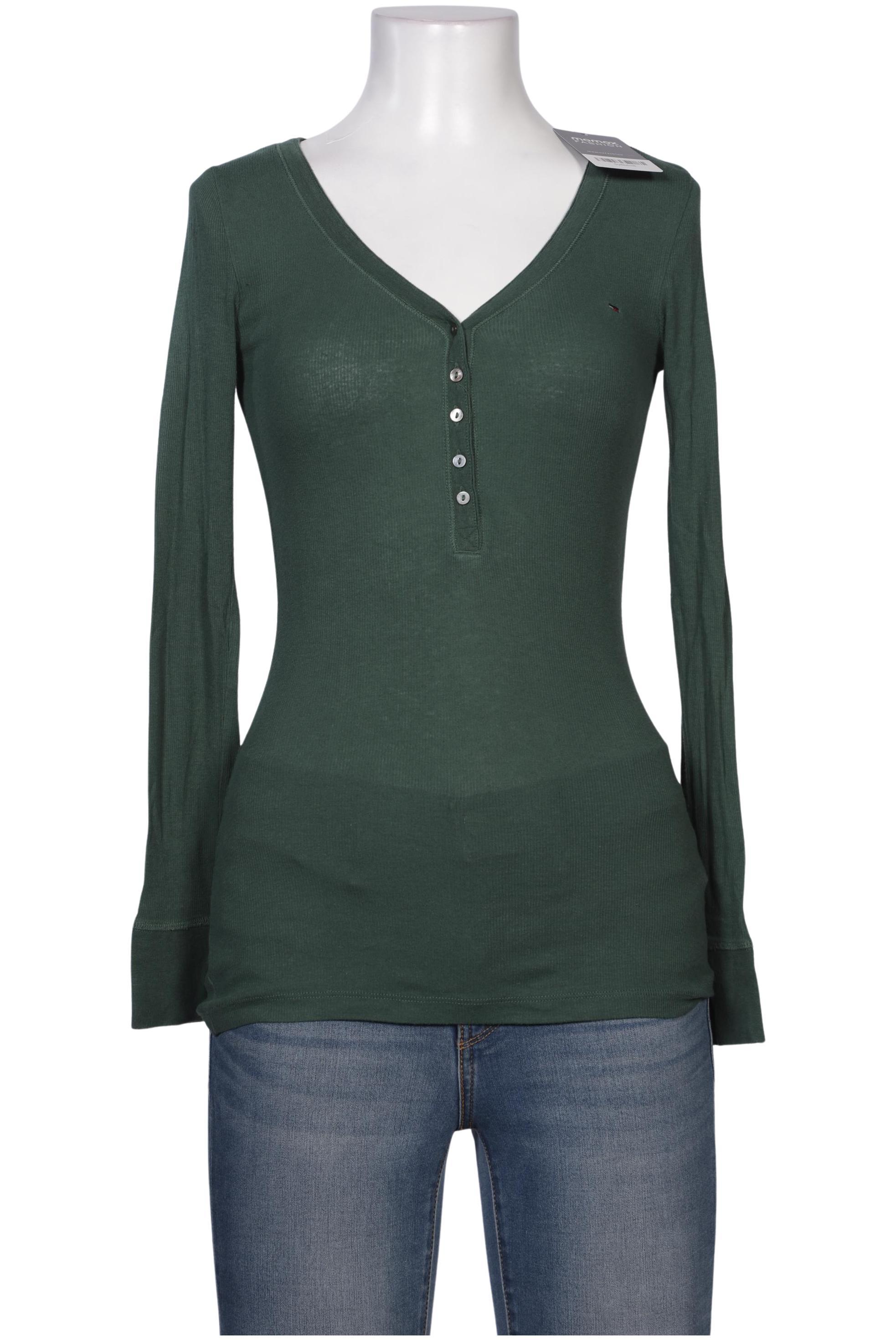 

Hilfiger Denim Damen Langarmshirt, grün, Gr. 38