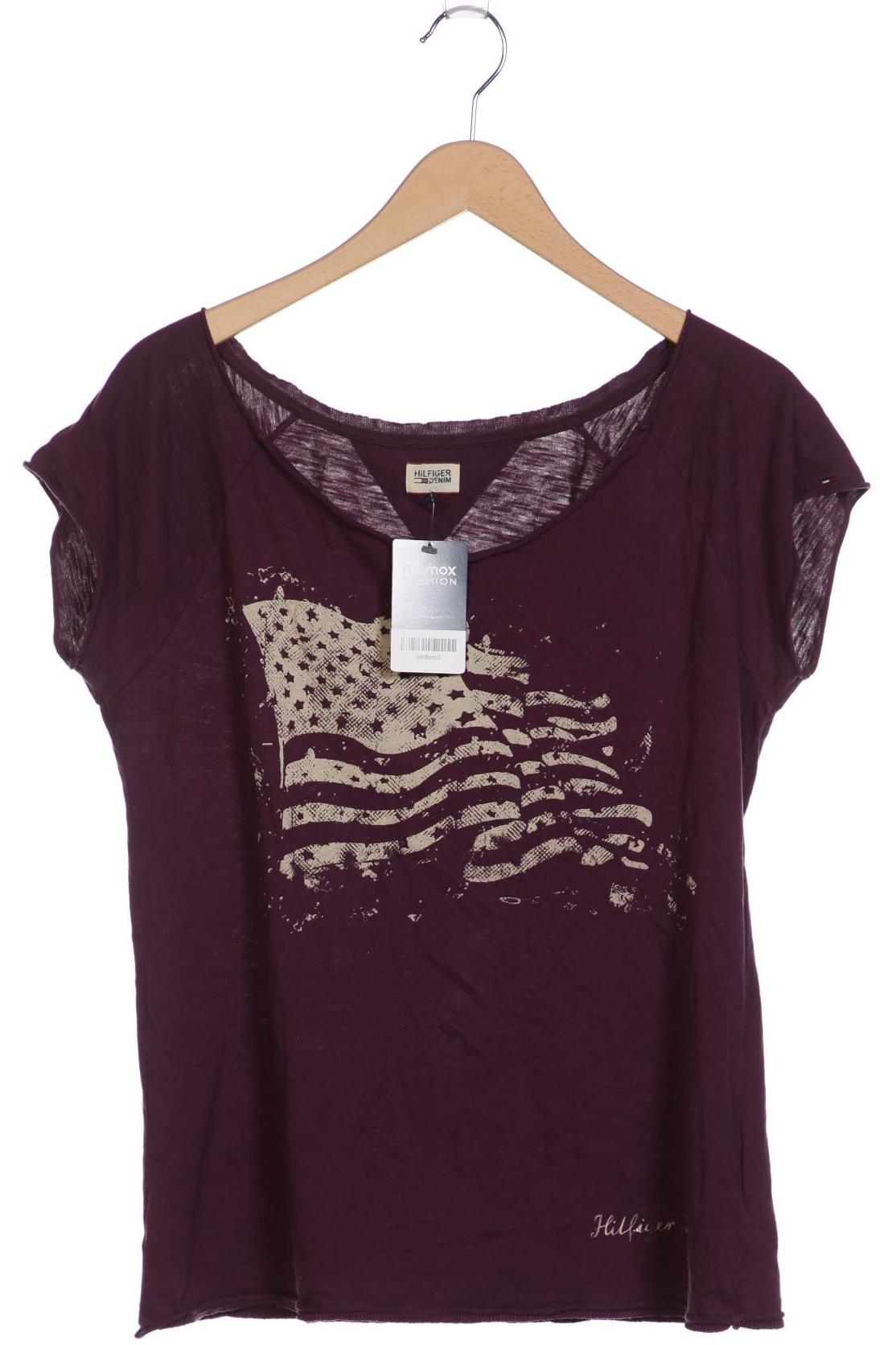 

Hilfiger Denim Damen T-Shirt, bordeaux, Gr. 42
