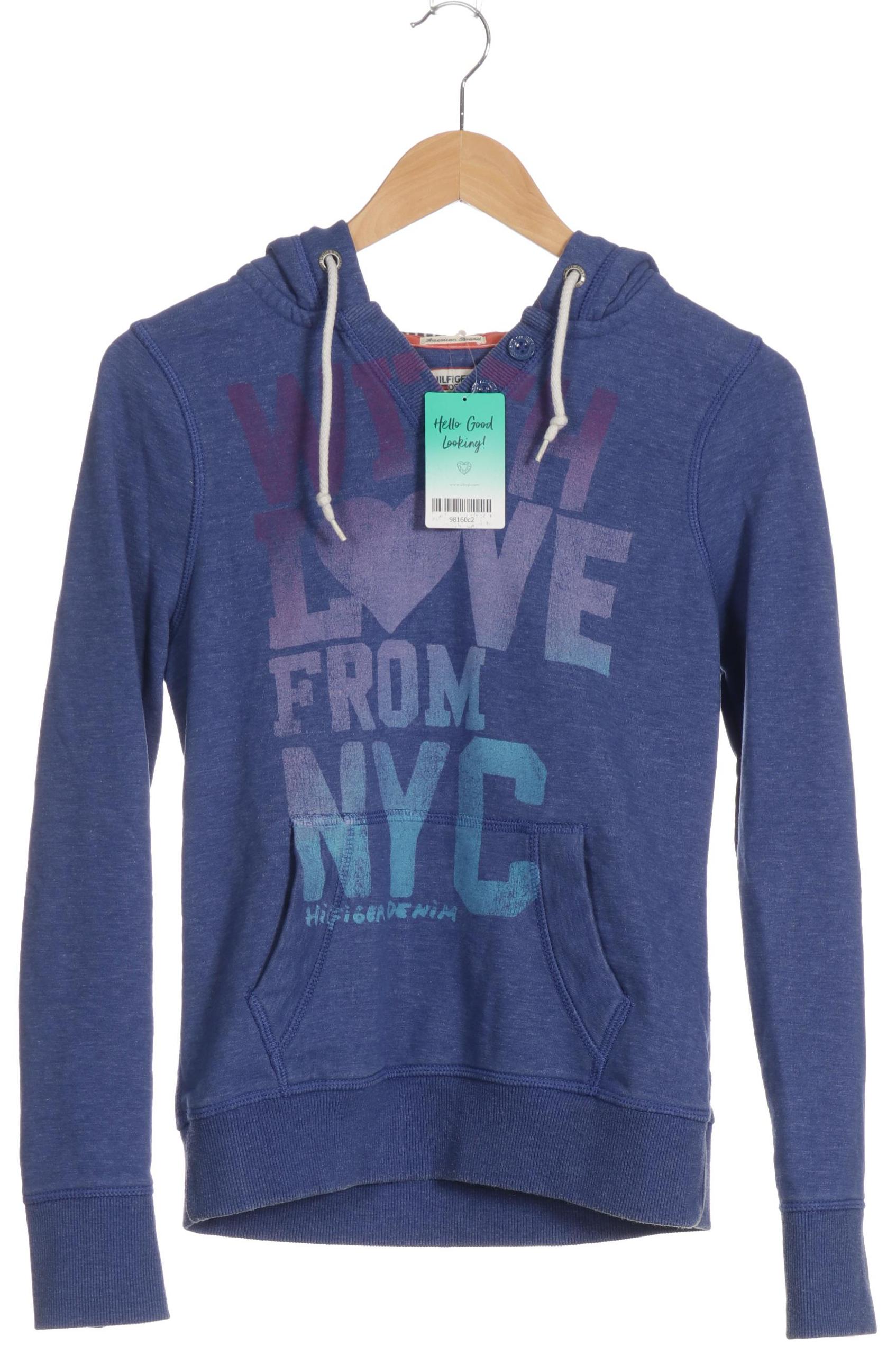 

Hilfiger Denim Damen Kapuzenpullover, blau, Gr. 34