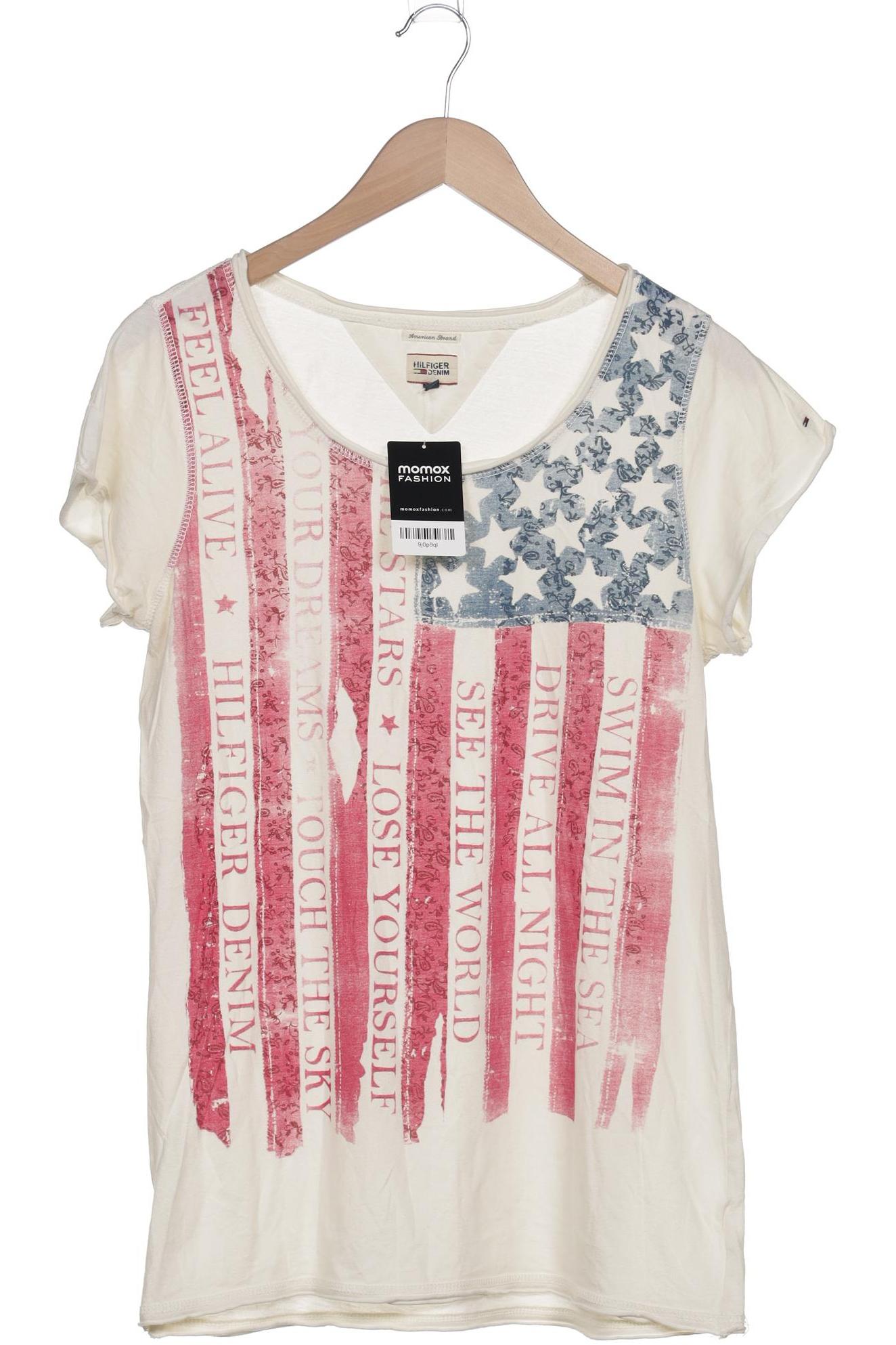 

Hilfiger Denim Damen T-Shirt, cremeweiß, Gr. 42