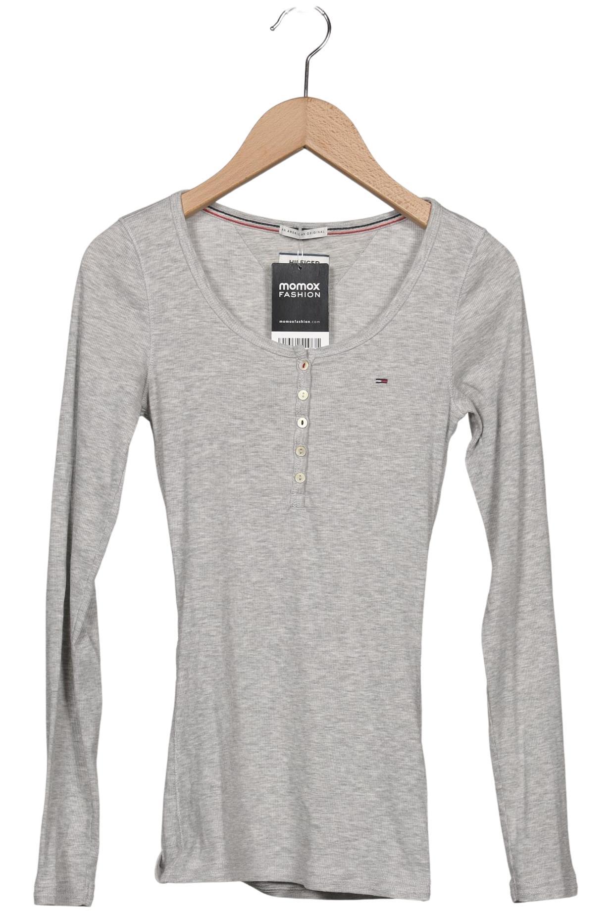 

Hilfiger Denim Damen Langarmshirt, grau, Gr. 34