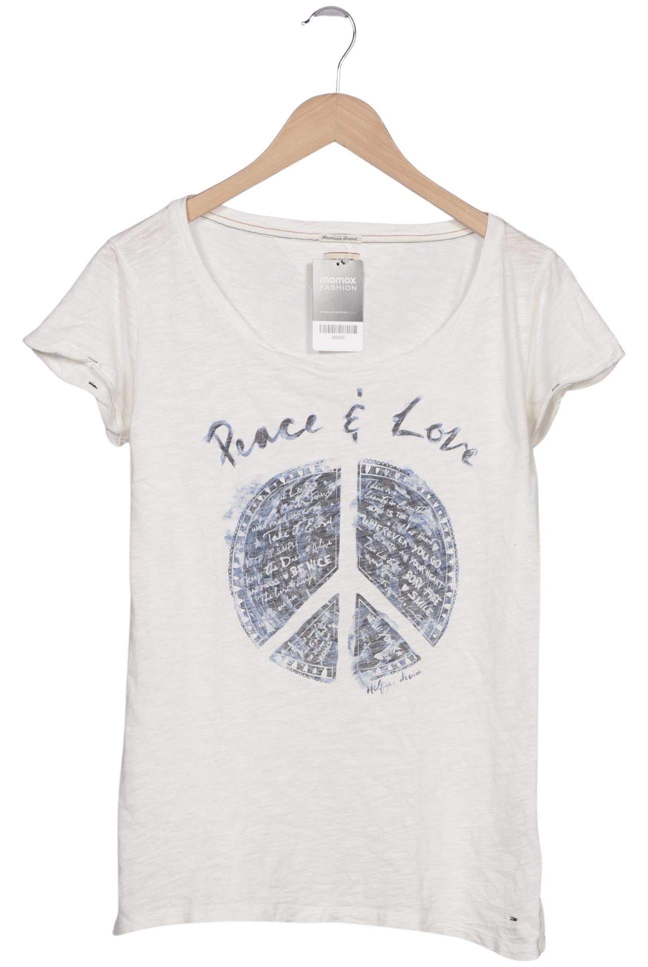 

Hilfiger Denim Damen T-Shirt, cremeweiß, Gr. 36
