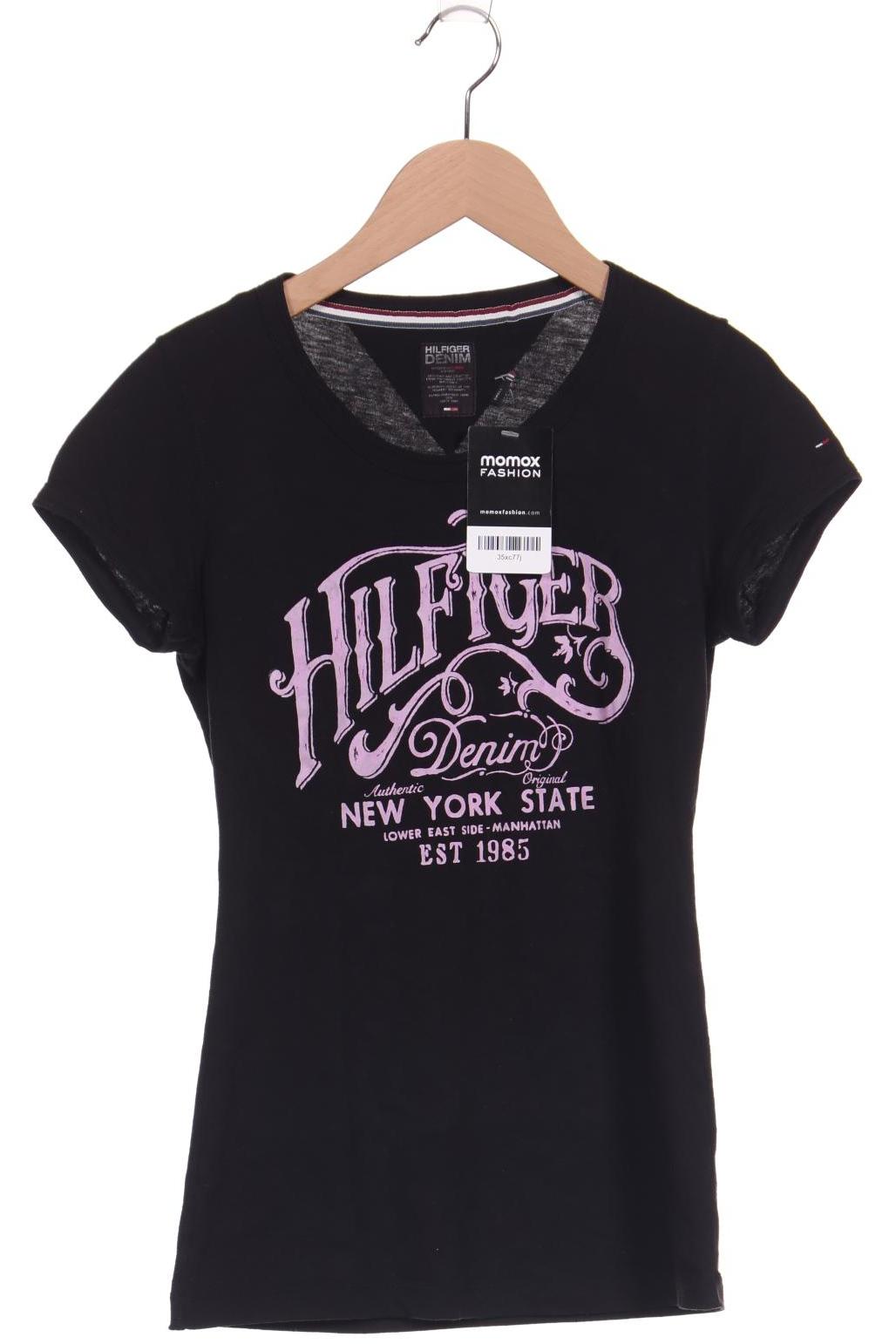 

Hilfiger Denim Damen T-Shirt, schwarz, Gr. 36