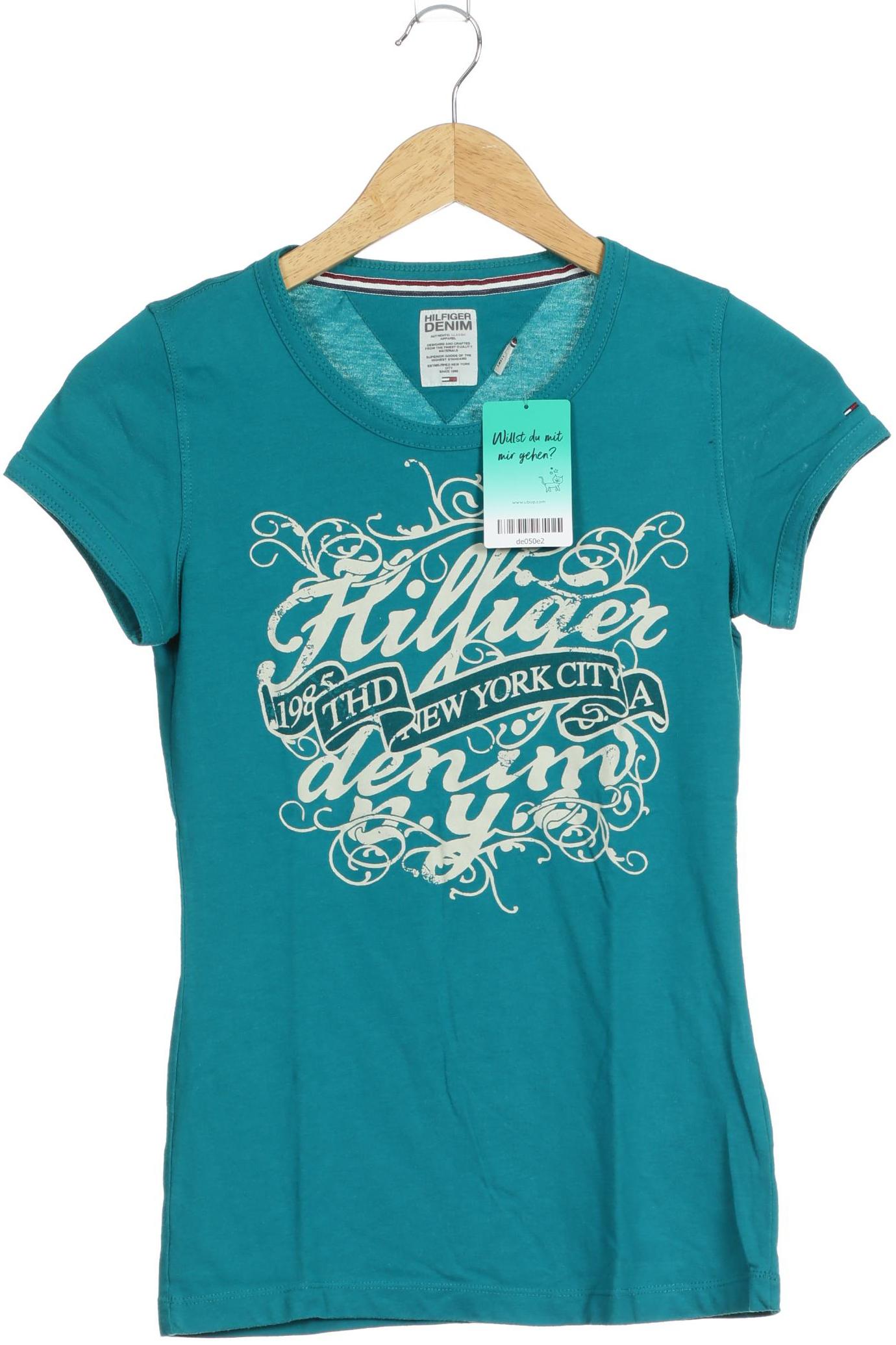 

Hilfiger Denim Damen T-Shirt, grün, Gr. 36