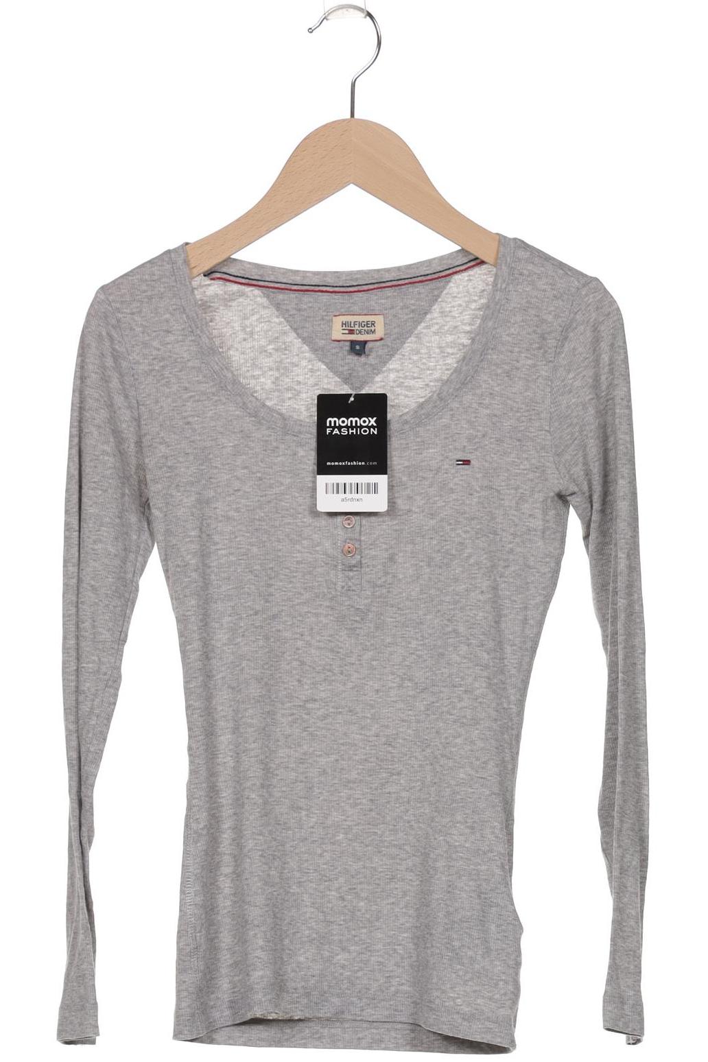 

Hilfiger Denim Damen Langarmshirt, grau, Gr. 36