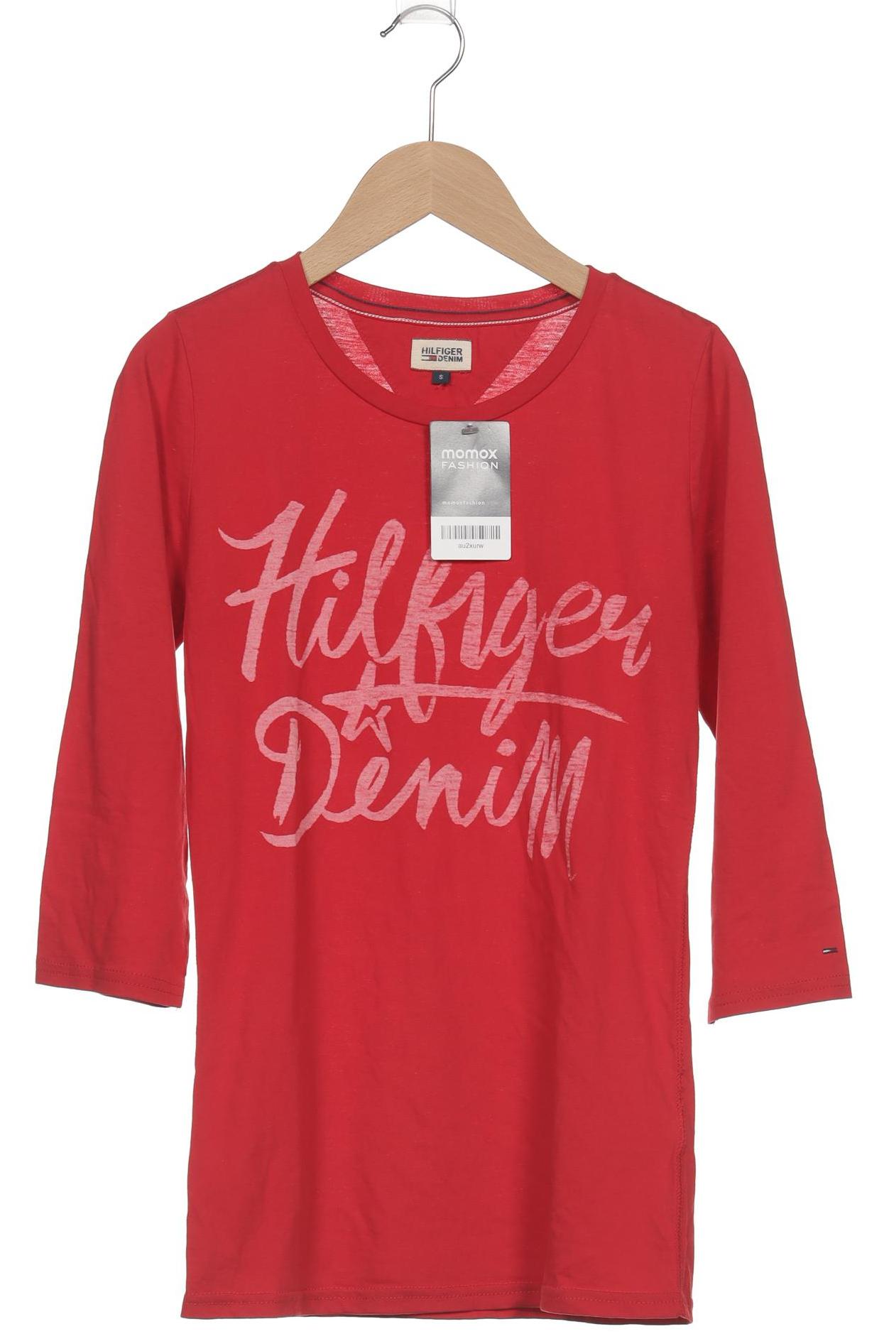 

Hilfiger Denim Damen Langarmshirt, rot, Gr. 36