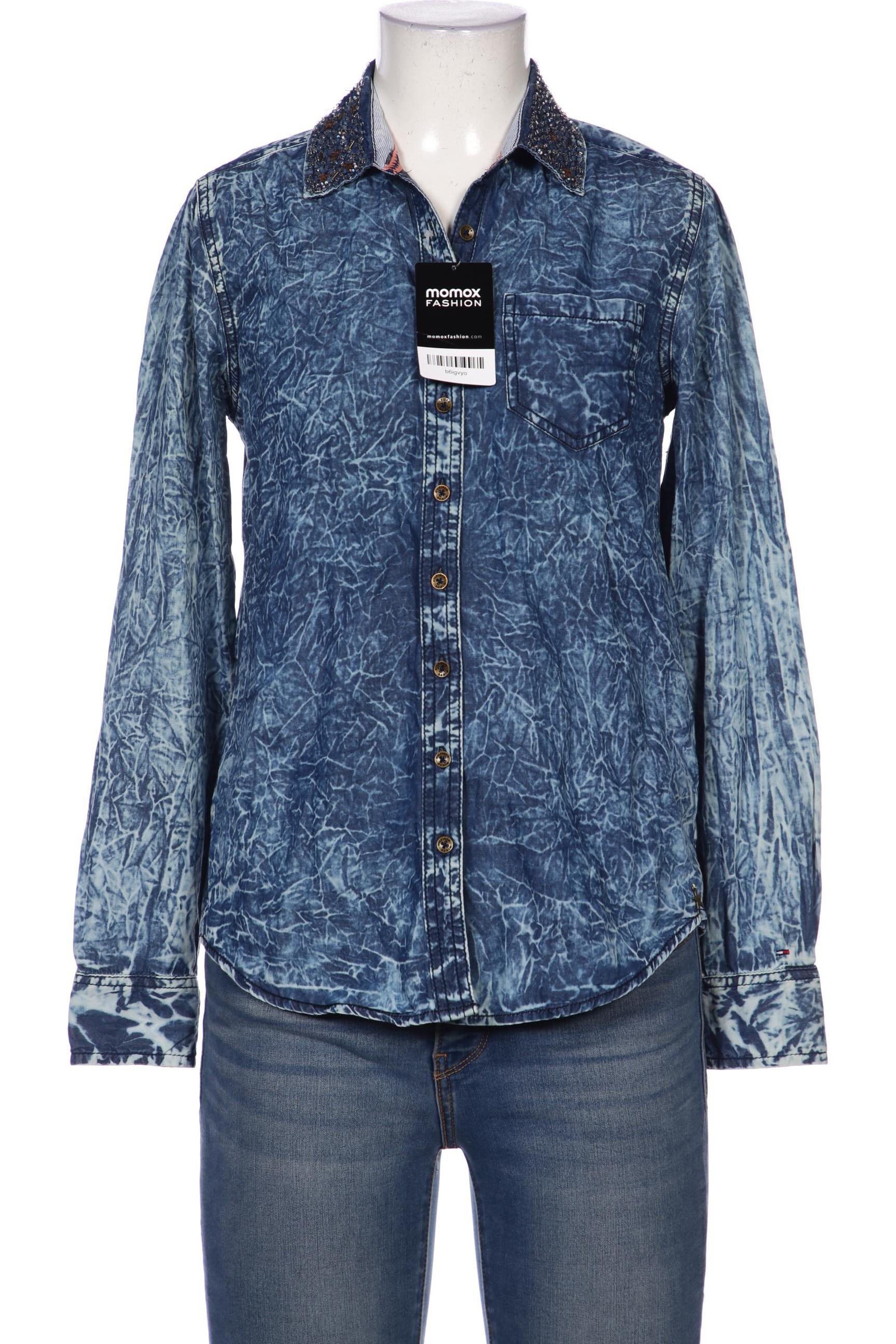 

Hilfiger Denim Damen Bluse, blau, Gr. 34
