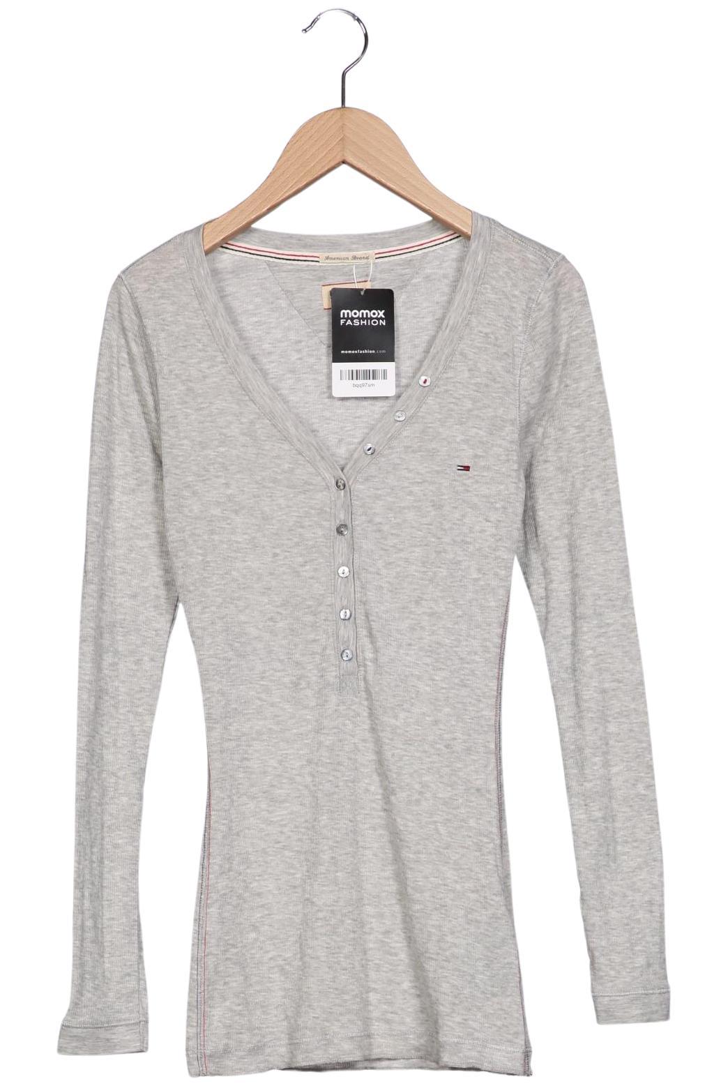 

Hilfiger Denim Damen Langarmshirt, grau, Gr. 36