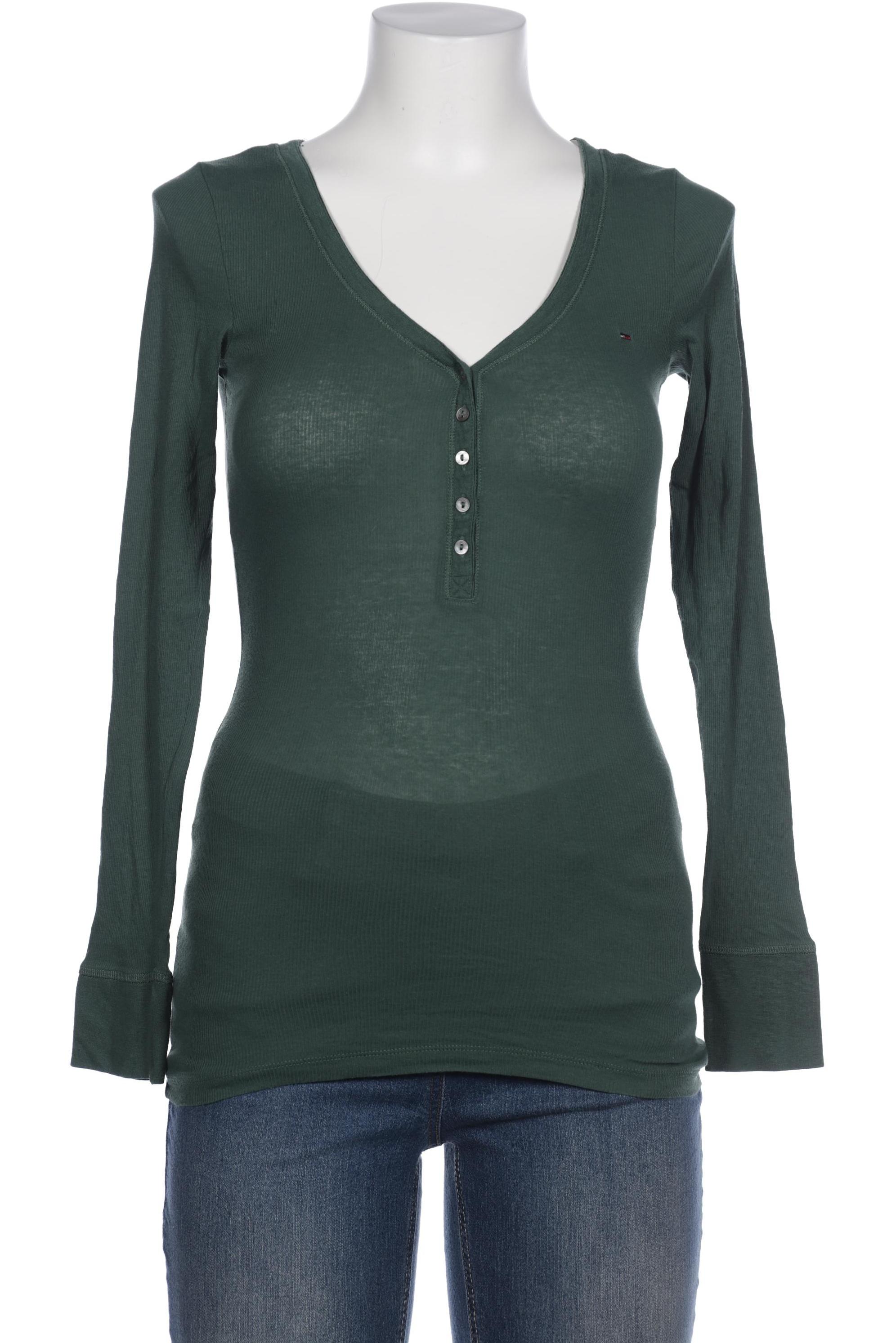 

Hilfiger Denim Damen Langarmshirt, grün, Gr. 38