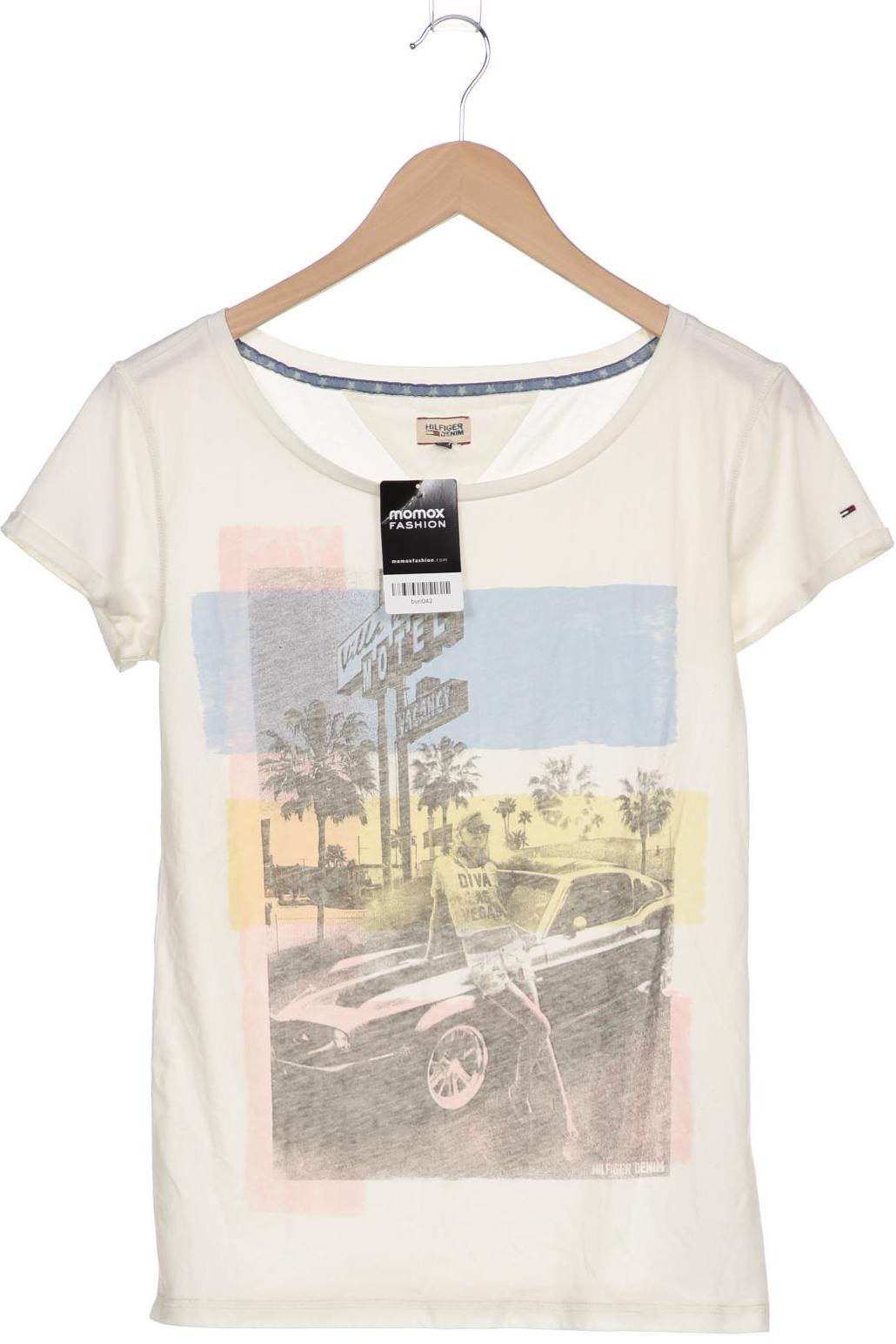 

Hilfiger Denim Damen T-Shirt, cremeweiß, Gr. 36