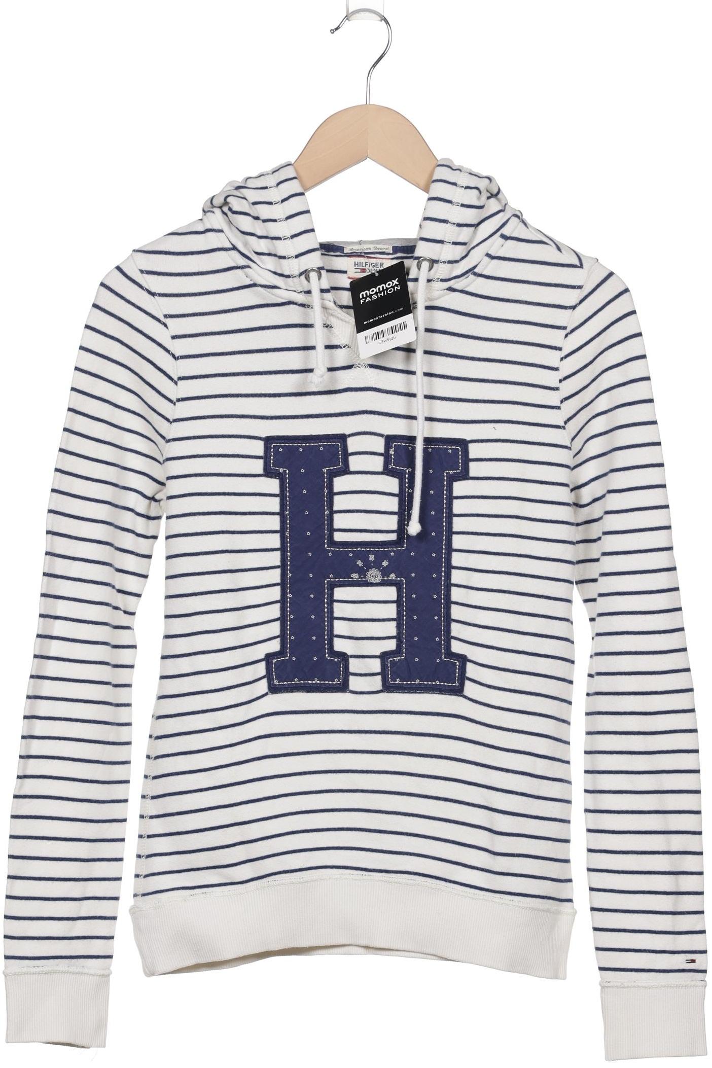 

Hilfiger Denim Damen Kapuzenpullover, weiß, Gr. 34