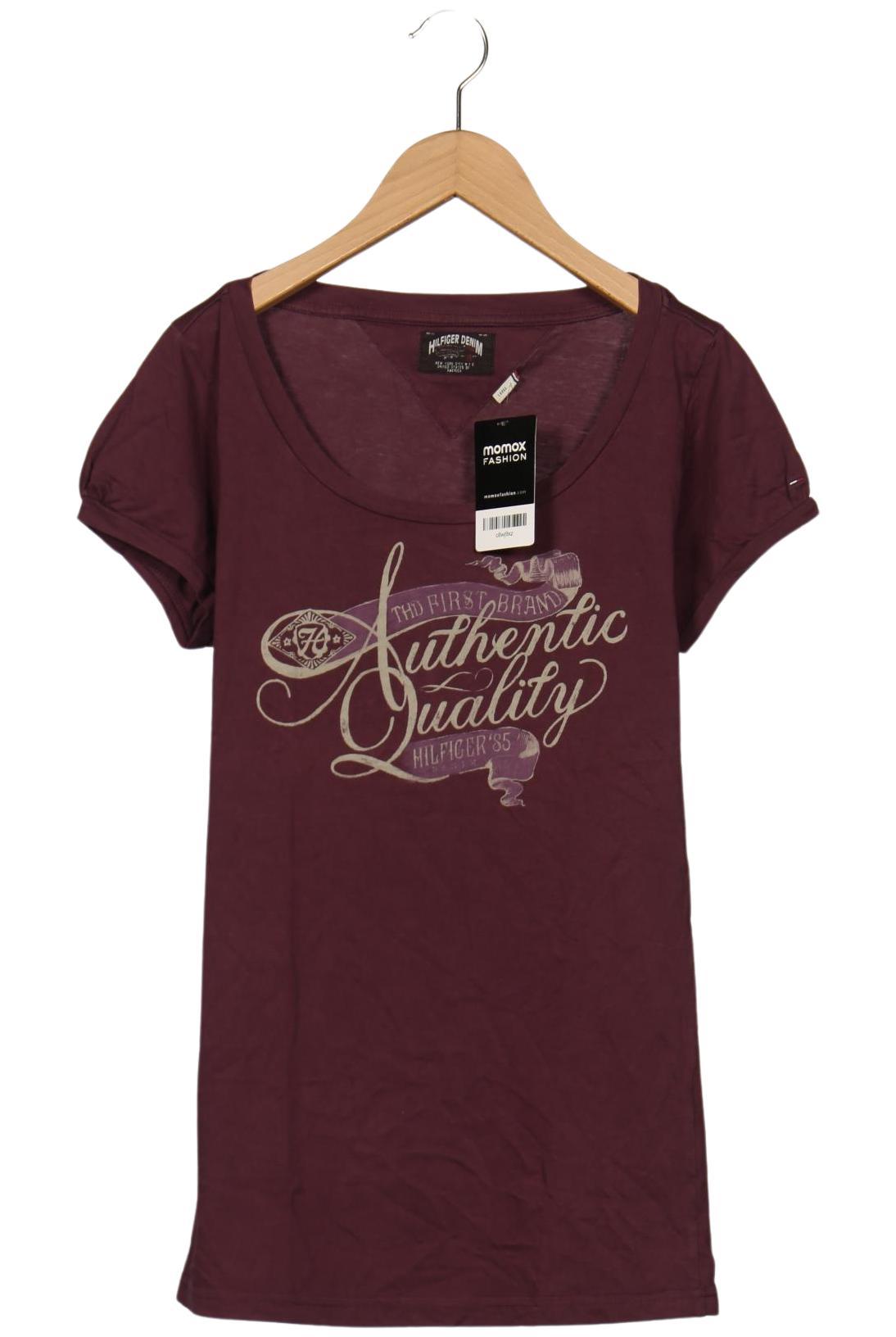 

Hilfiger Denim Damen T-Shirt, bordeaux, Gr. 42
