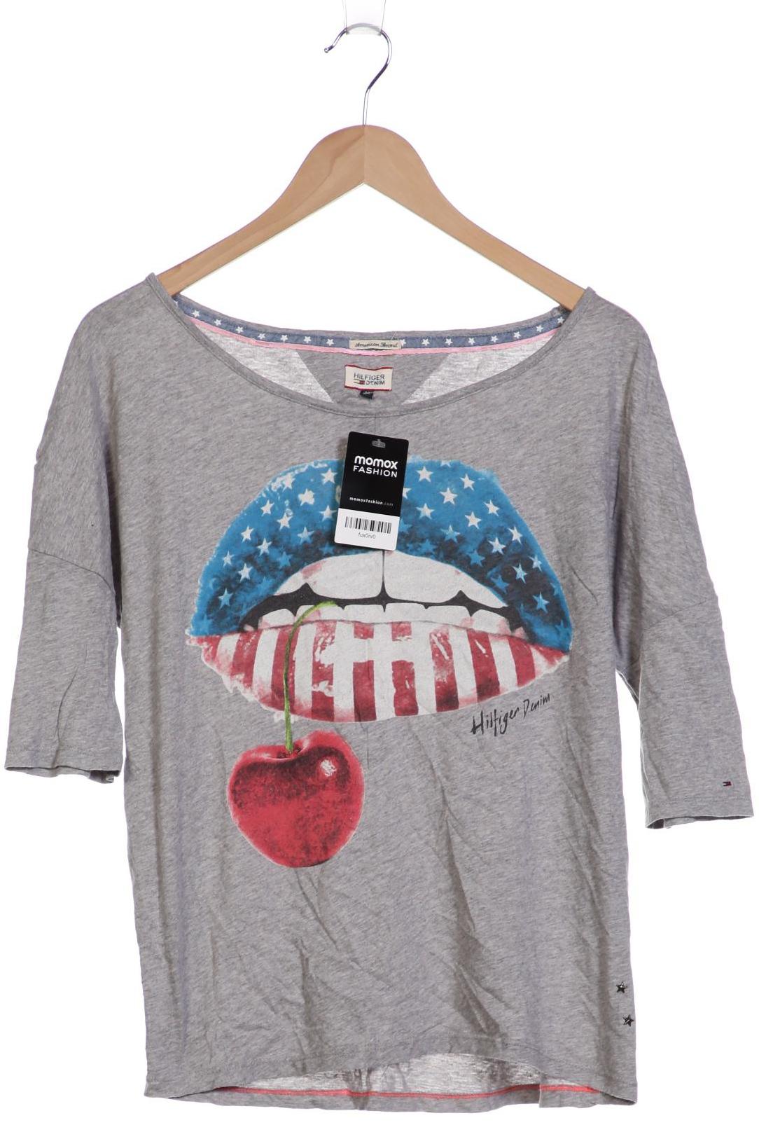 

Hilfiger Denim Damen Langarmshirt, grau, Gr. 38