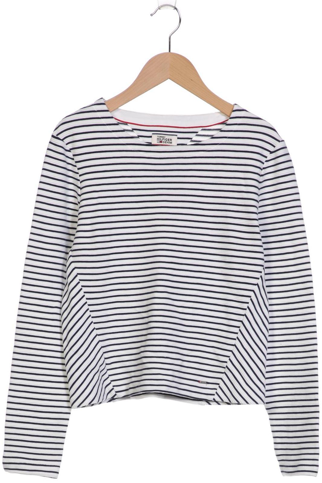 

Hilfiger Denim Damen Langarmshirt, weiß, Gr. 36