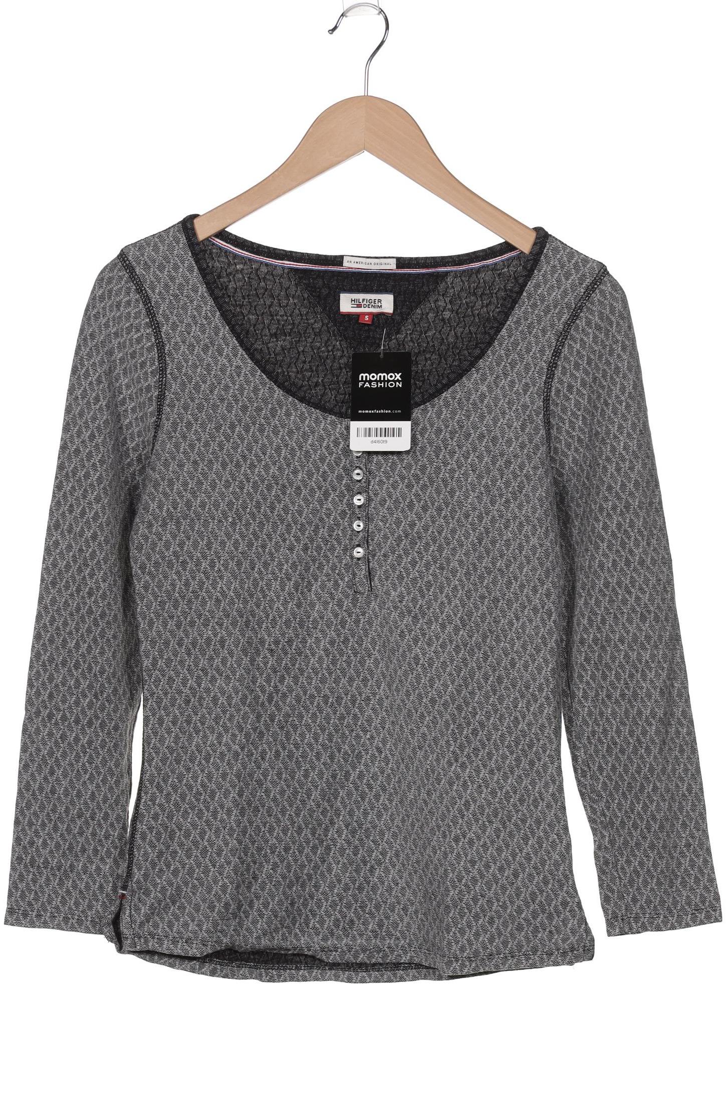 

Hilfiger Denim Damen Langarmshirt, grau, Gr. 36
