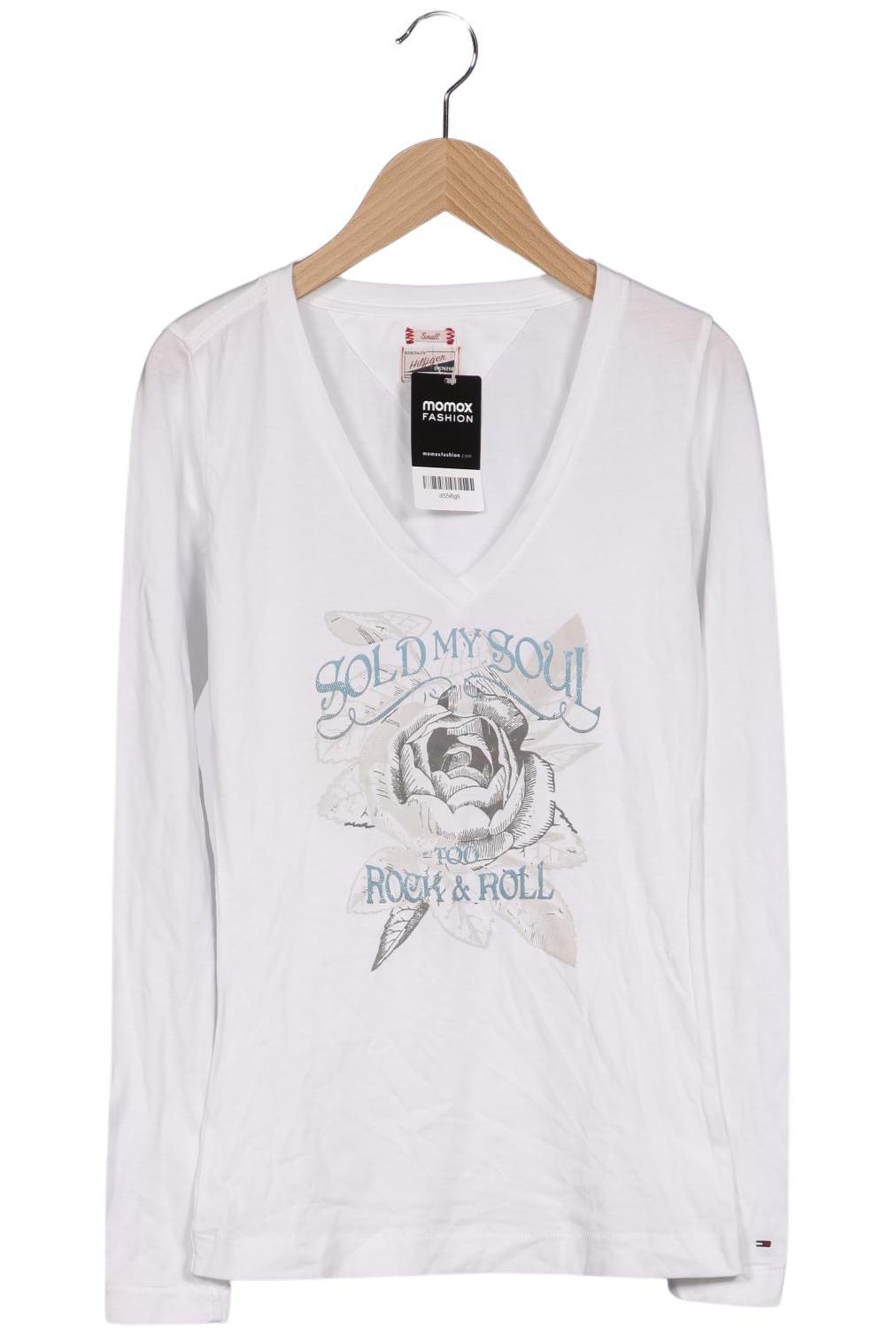 

Hilfiger Denim Damen Langarmshirt, weiß, Gr. 36