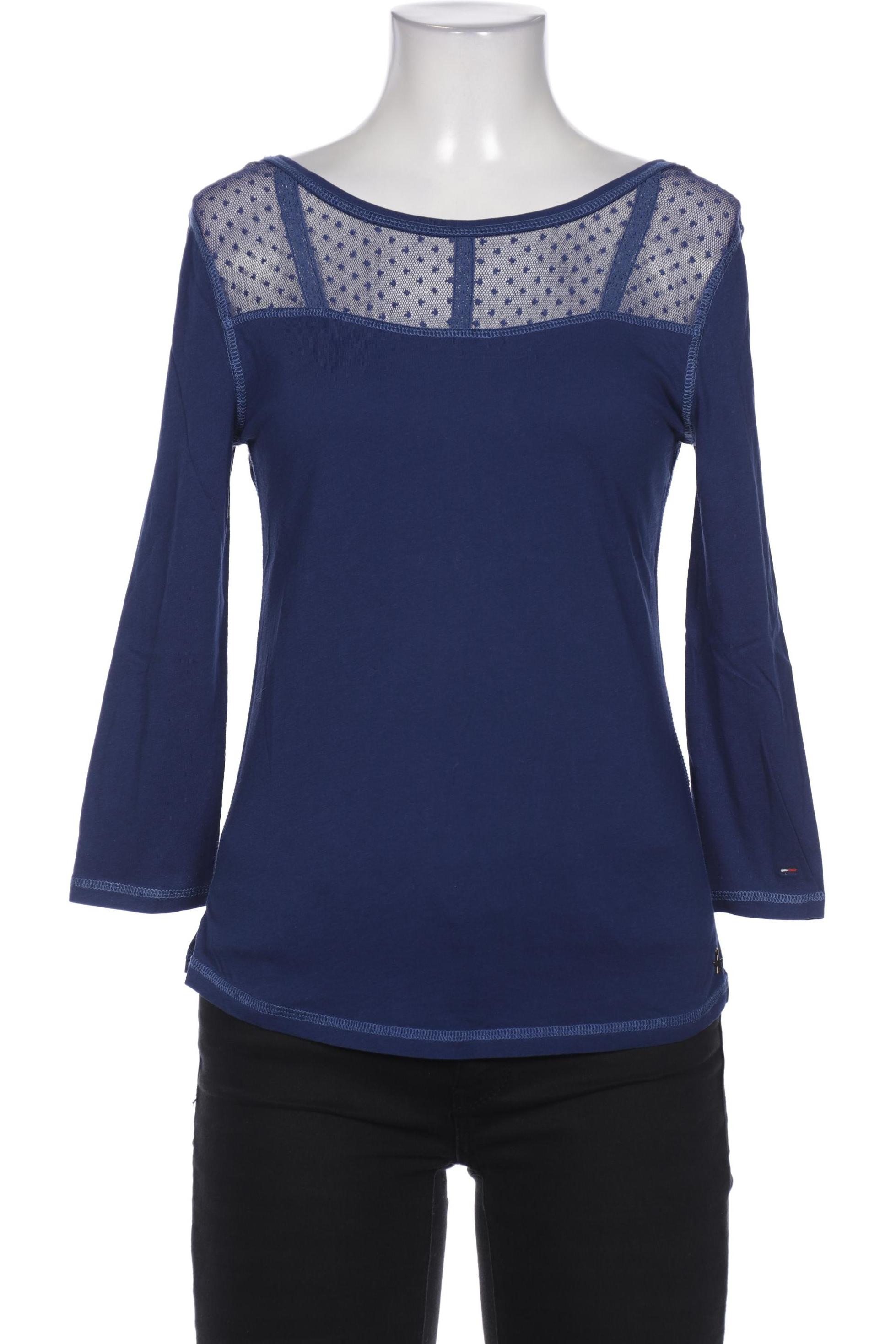 

Hilfiger Denim Damen Langarmshirt, blau, Gr. 34
