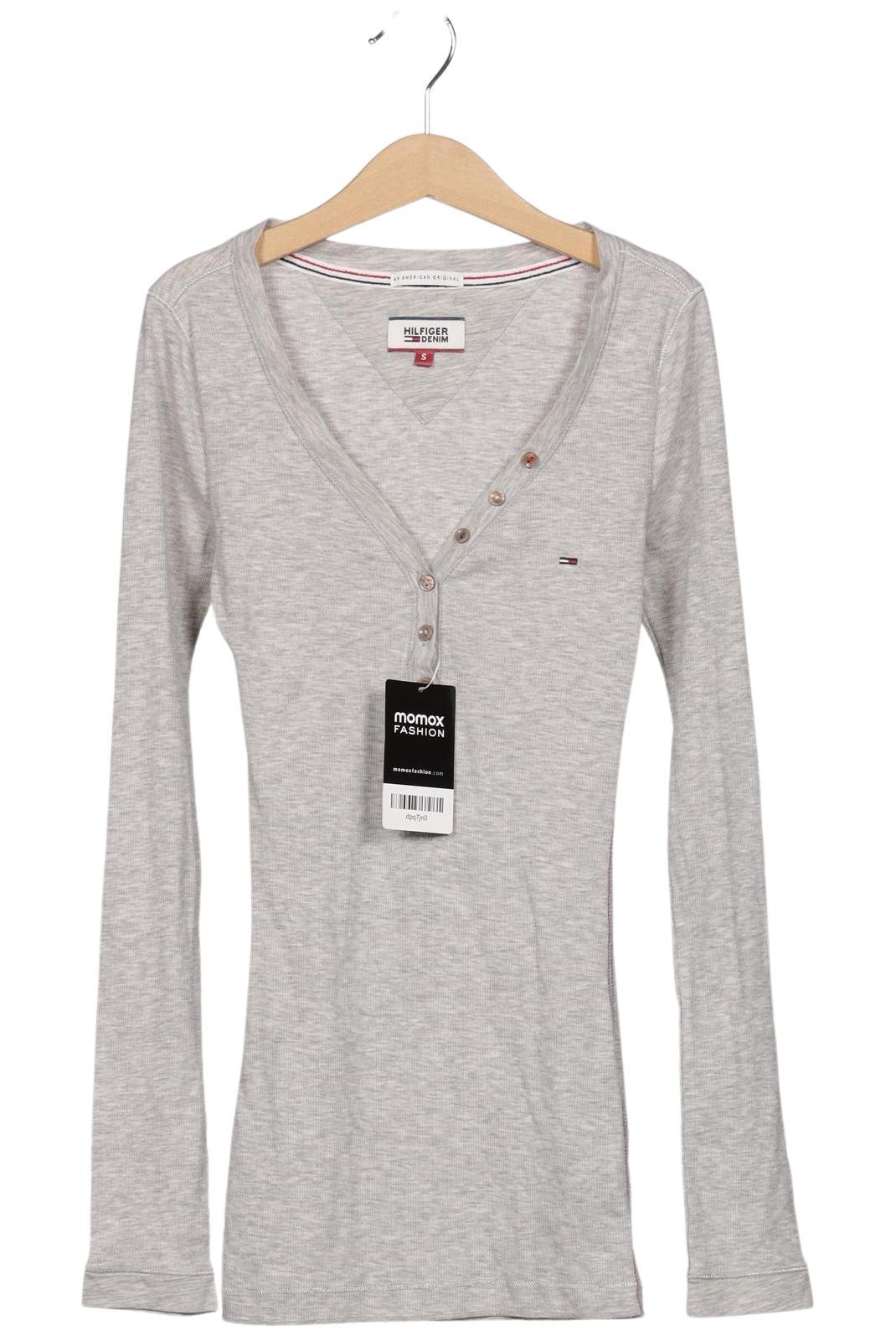 

Hilfiger Denim Damen Langarmshirt, grau, Gr. 36