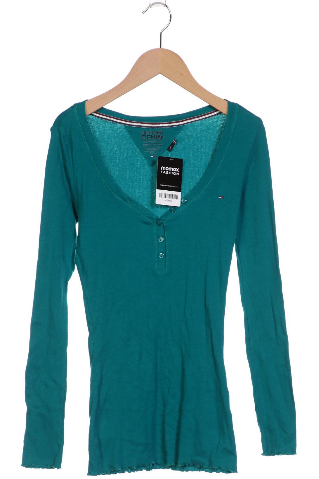 

Hilfiger Denim Damen Langarmshirt, türkis, Gr. 42
