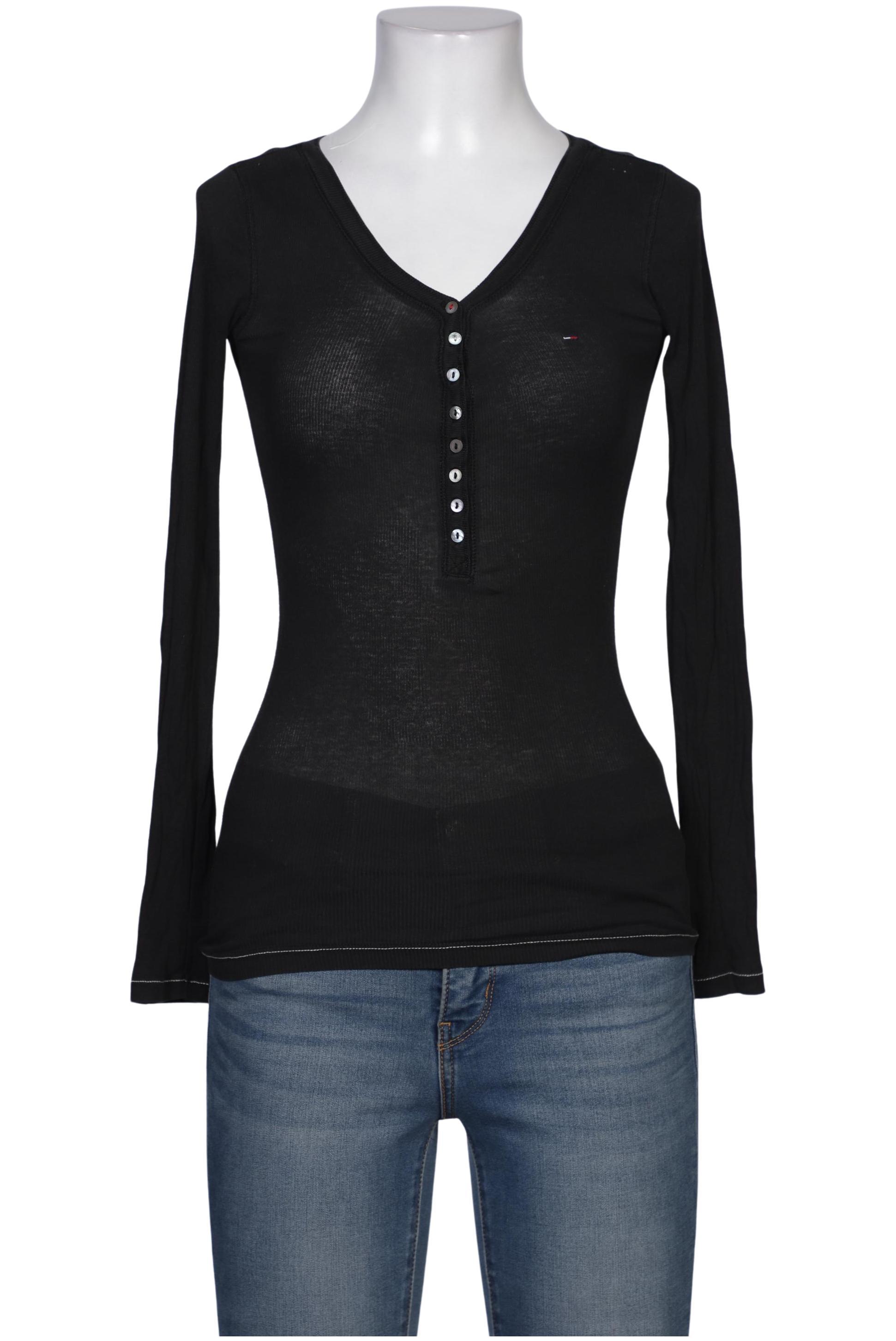 

Hilfiger Denim Damen Langarmshirt, schwarz, Gr. 34