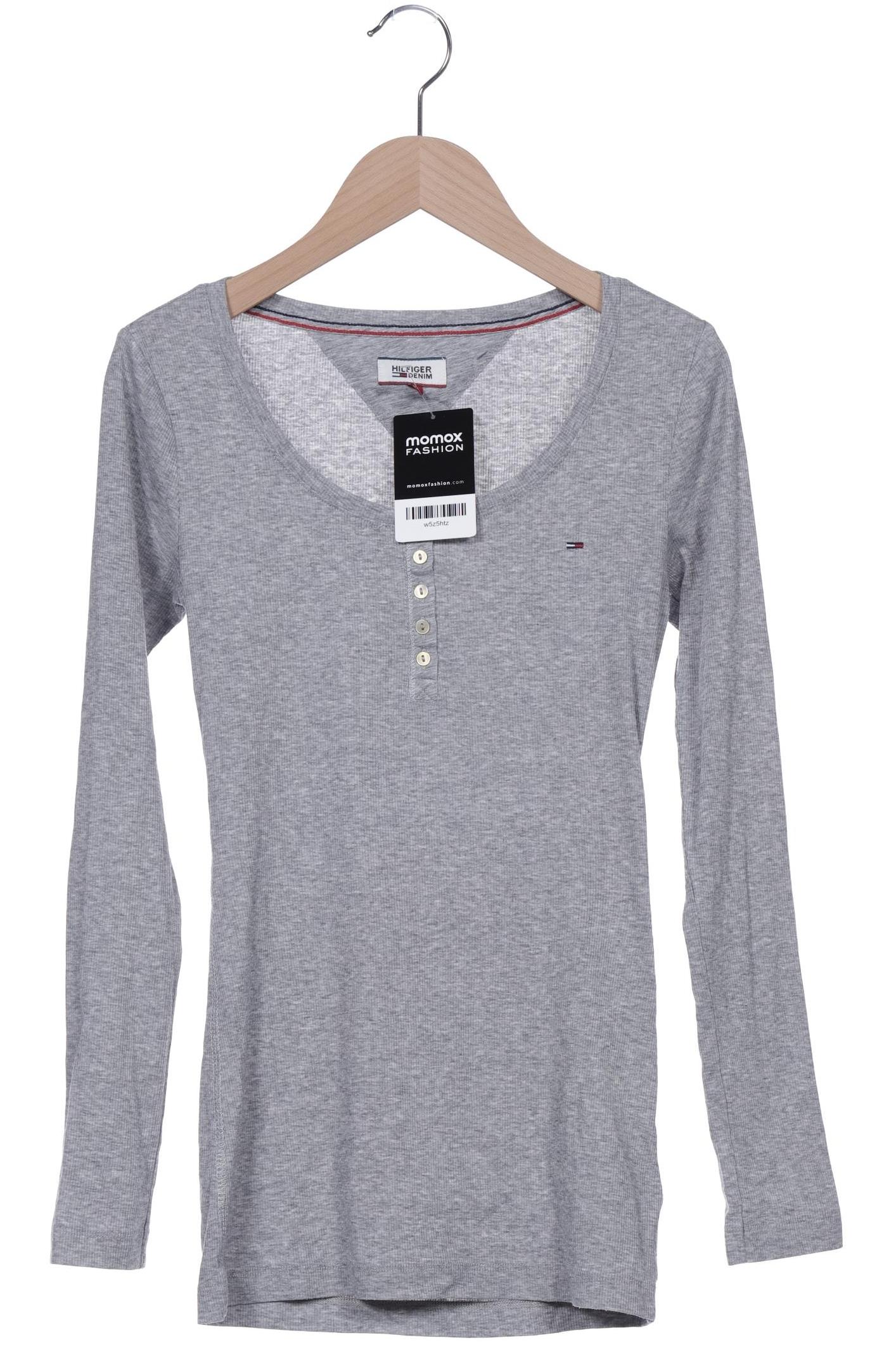

Hilfiger Denim Damen Langarmshirt, grau, Gr. 42