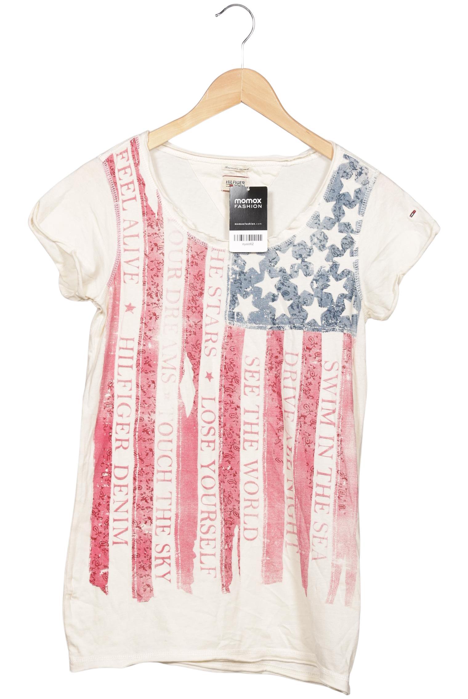 

Hilfiger Denim Damen T-Shirt, cremeweiß, Gr. 36