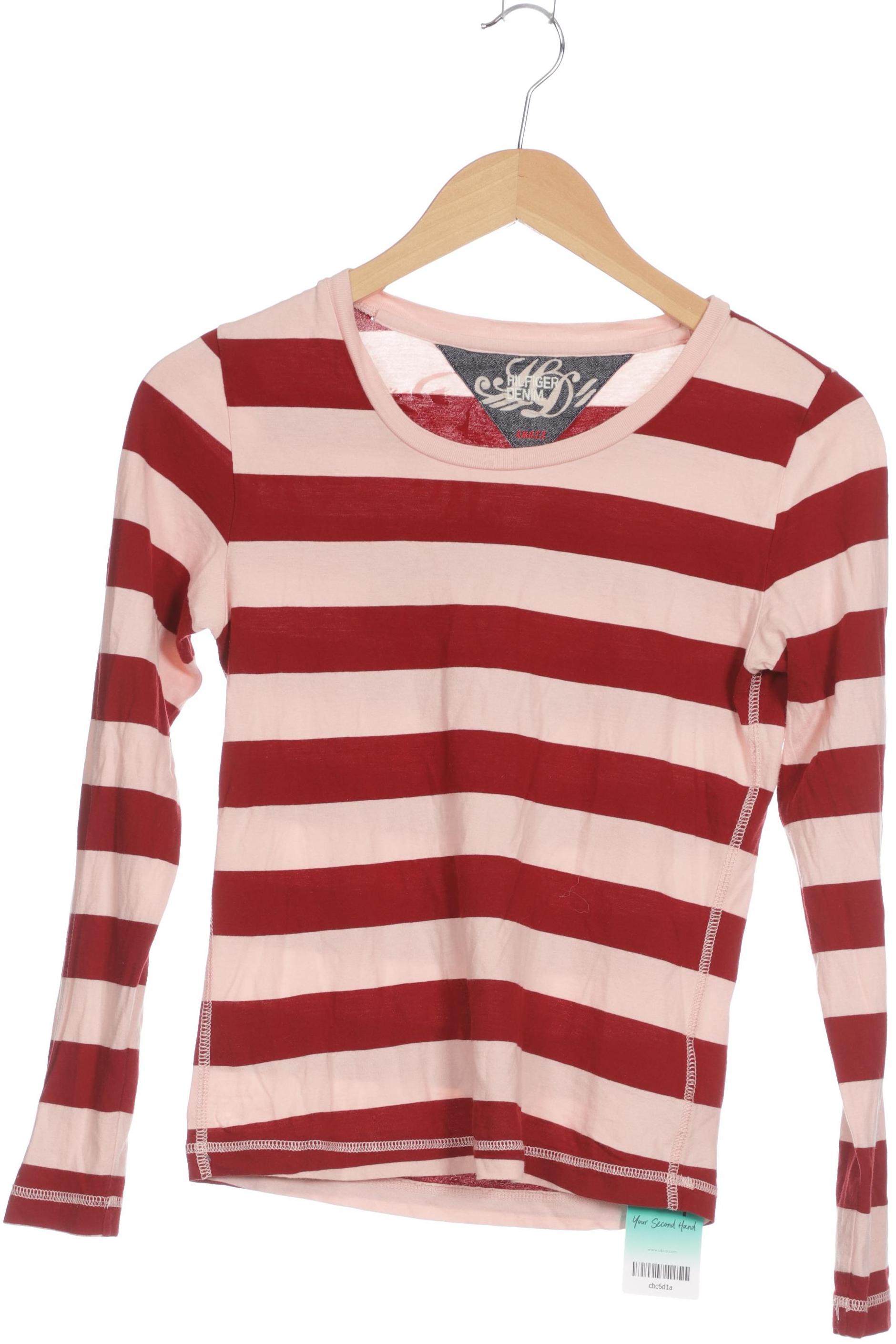 

Hilfiger Denim Damen Langarmshirt, rot, Gr. 36