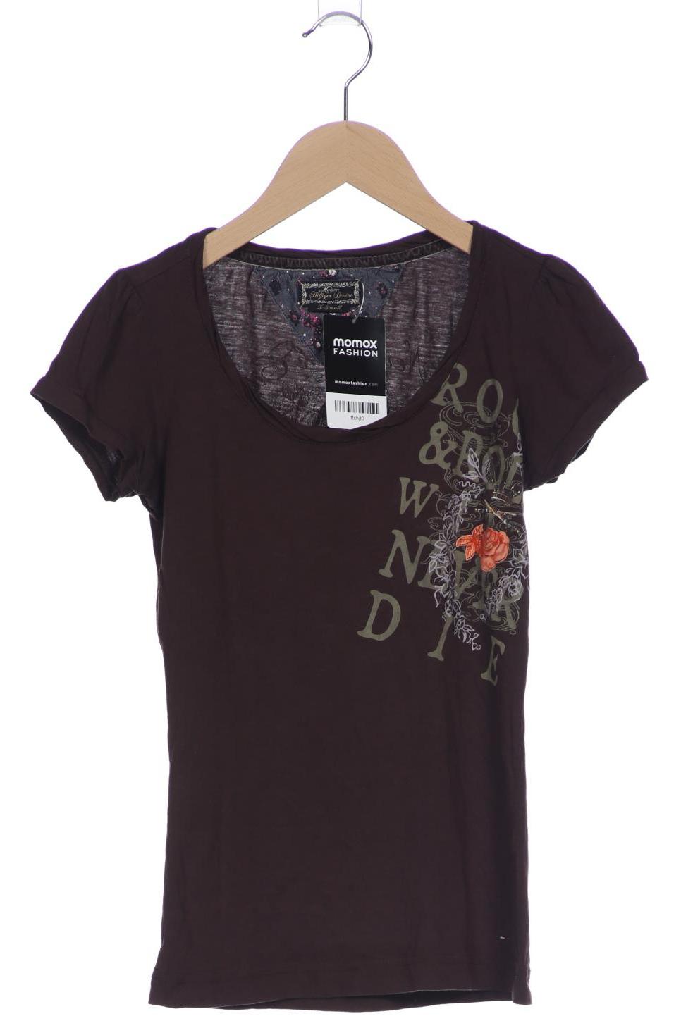 

Hilfiger Denim Damen T-Shirt, braun, Gr. 34