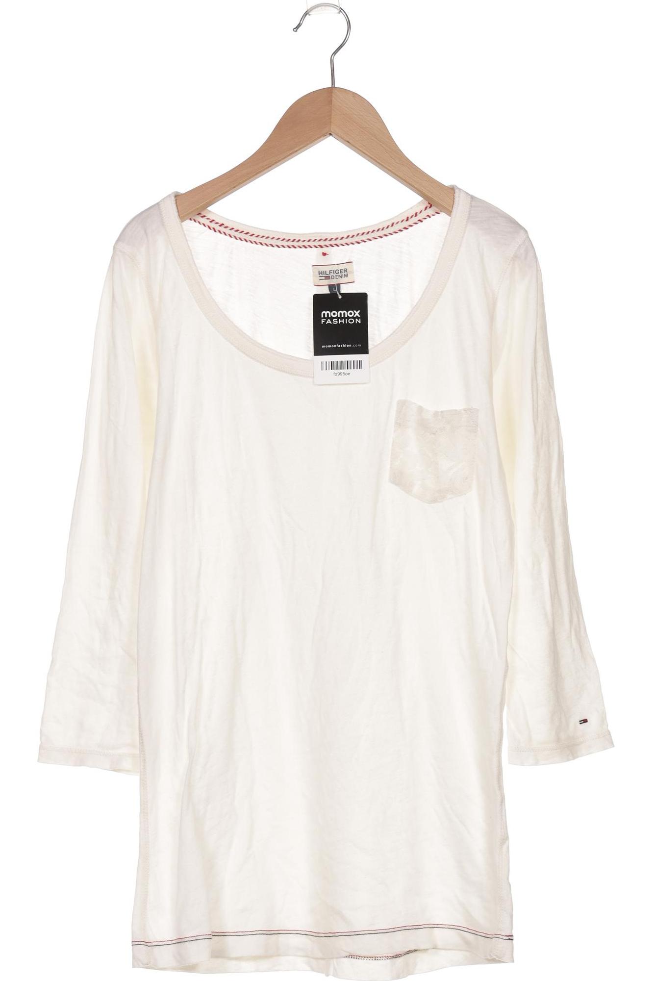 

Hilfiger Denim Damen Langarmshirt, cremeweiß, Gr. 42