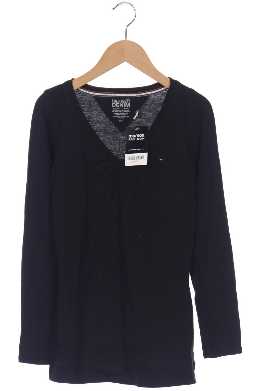 

HILFIGER DENIM Damen Langarmshirt, schwarz