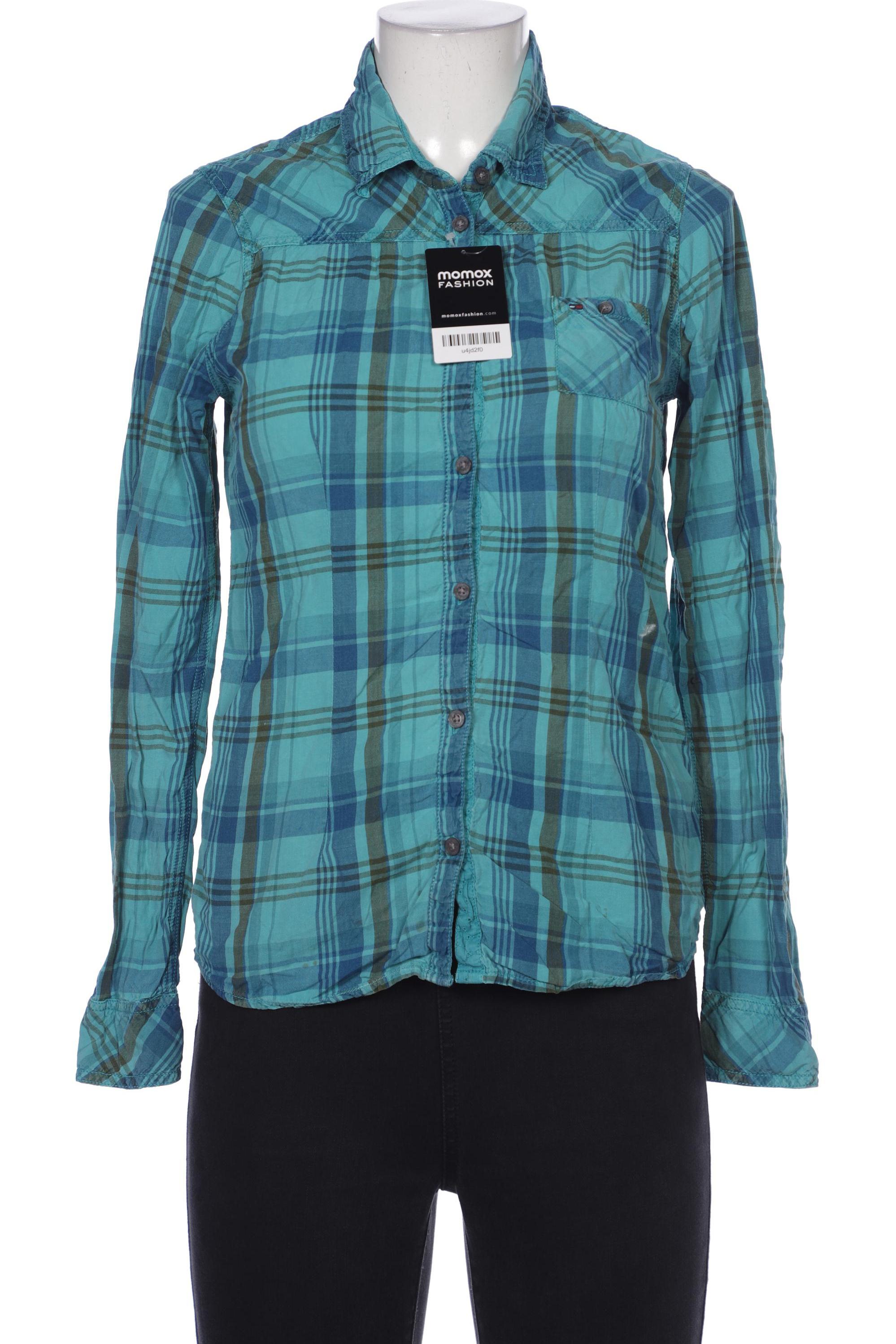 

Hilfiger Denim Damen Bluse, türkis, Gr. 38
