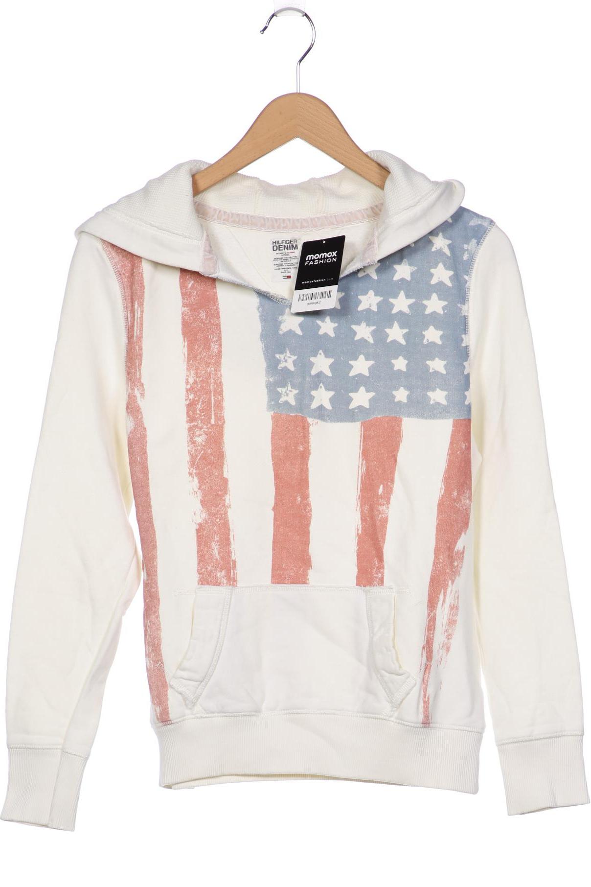 

HILFIGER DENIM Damen Kapuzenpullover, cremeweiß
