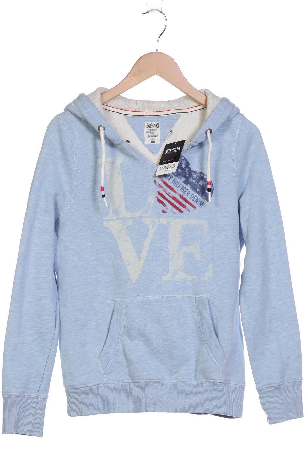 

HILFIGER DENIM Damen Kapuzenpullover, hellblau
