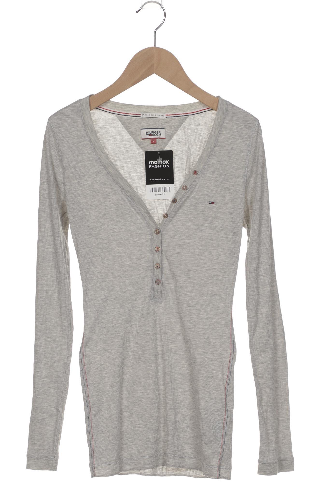 

Hilfiger Denim Damen Langarmshirt, grau, Gr. 42