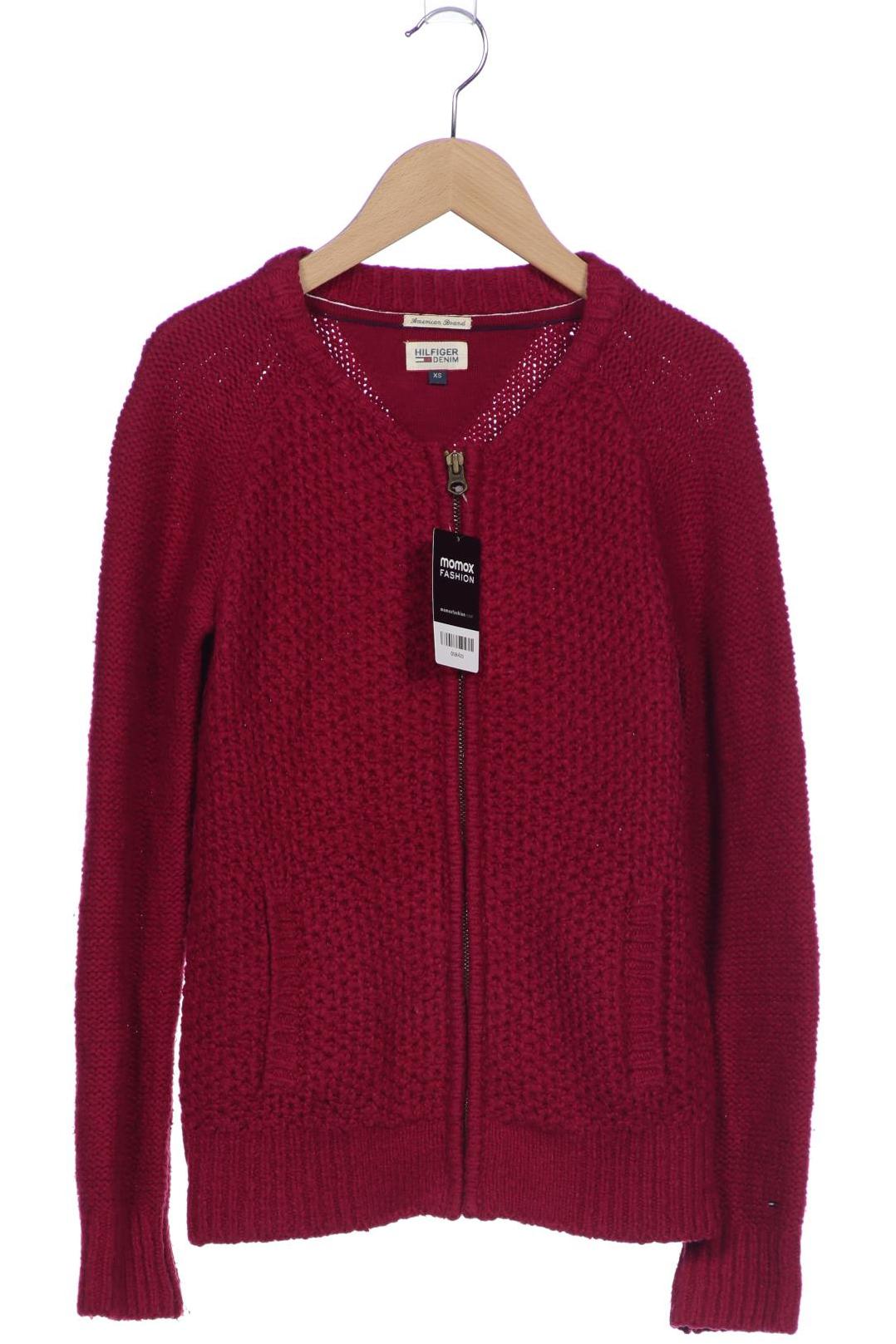 

Hilfiger Denim Damen Strickjacke, bordeaux, Gr. 34