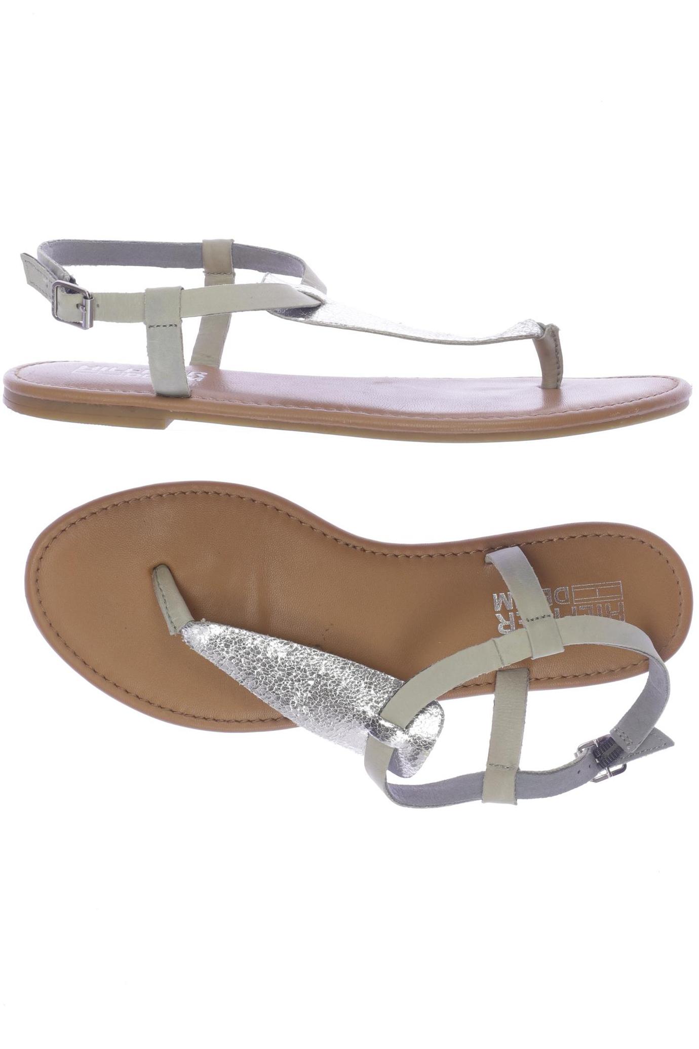 

Hilfiger Denim Damen Sandale, silber, Gr. 40
