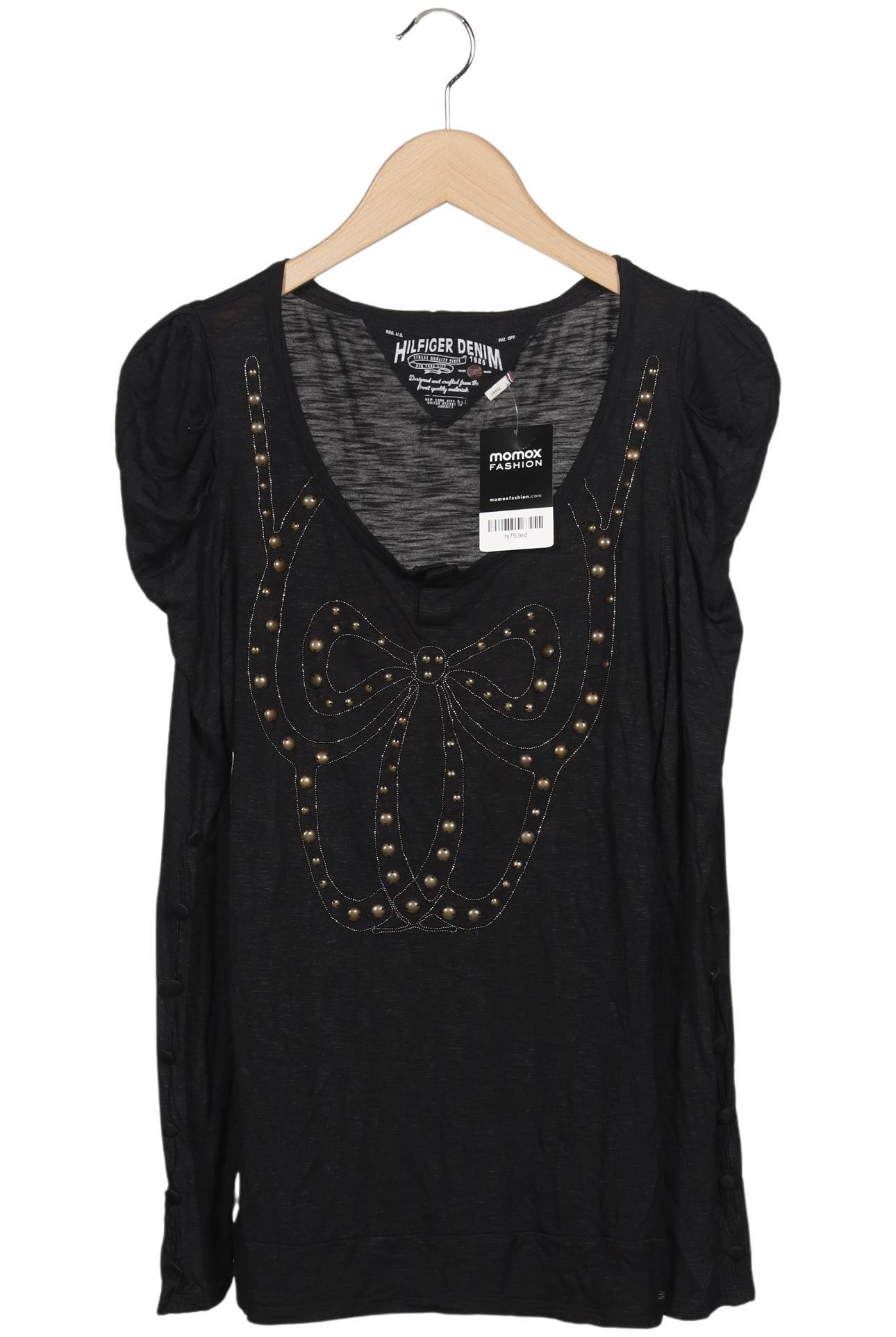 

Hilfiger Denim Damen Langarmshirt, schwarz, Gr. 42