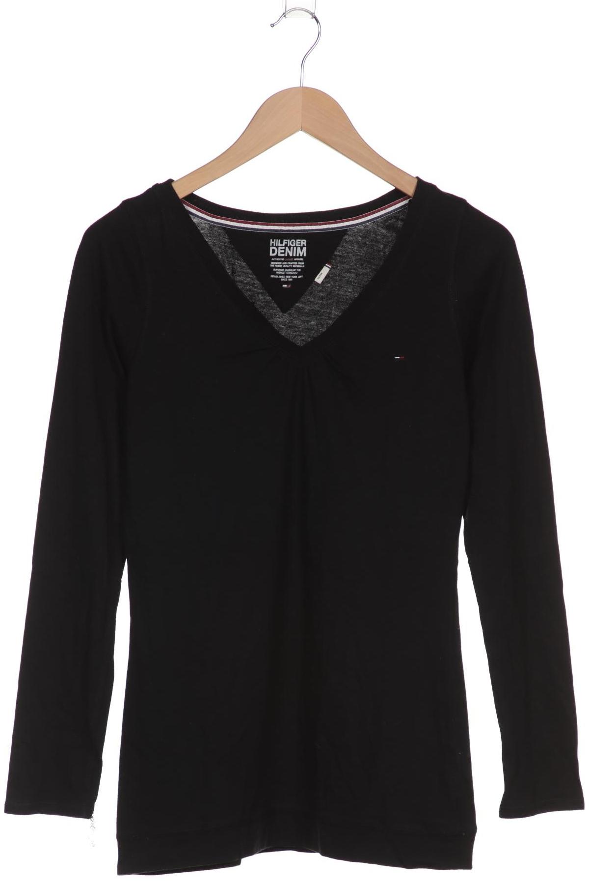 

HILFIGER DENIM Damen Langarmshirt, schwarz