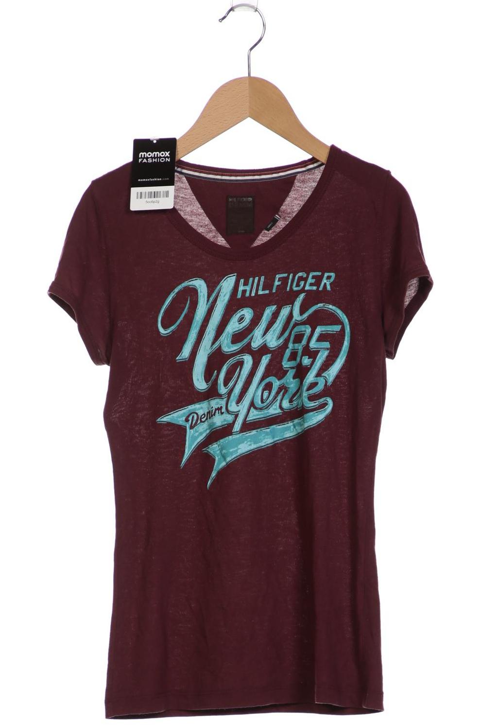 

Hilfiger Denim Damen T-Shirt, bordeaux, Gr. 36