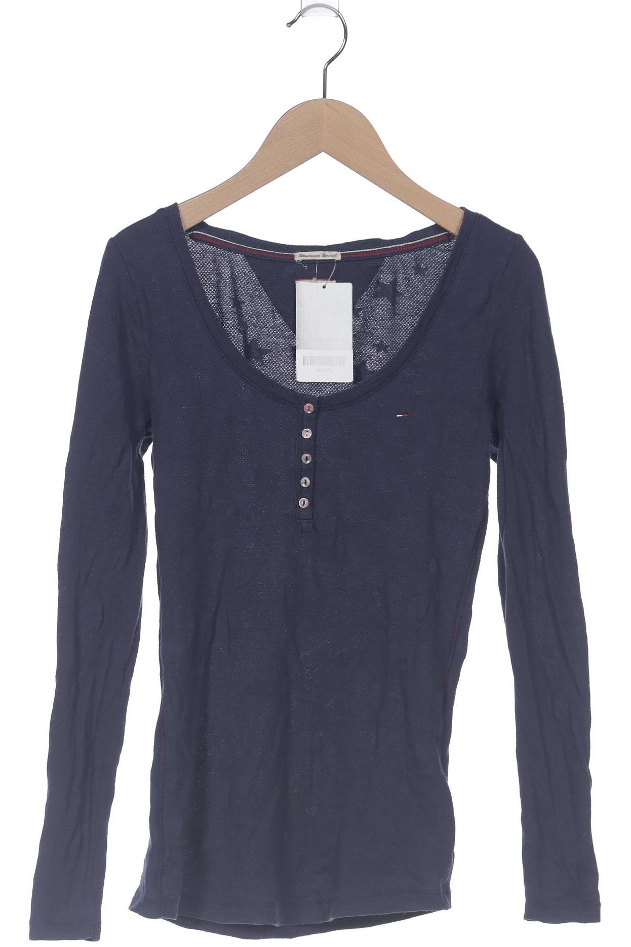 

Hilfiger Denim Damen Langarmshirt, marineblau, Gr. 34