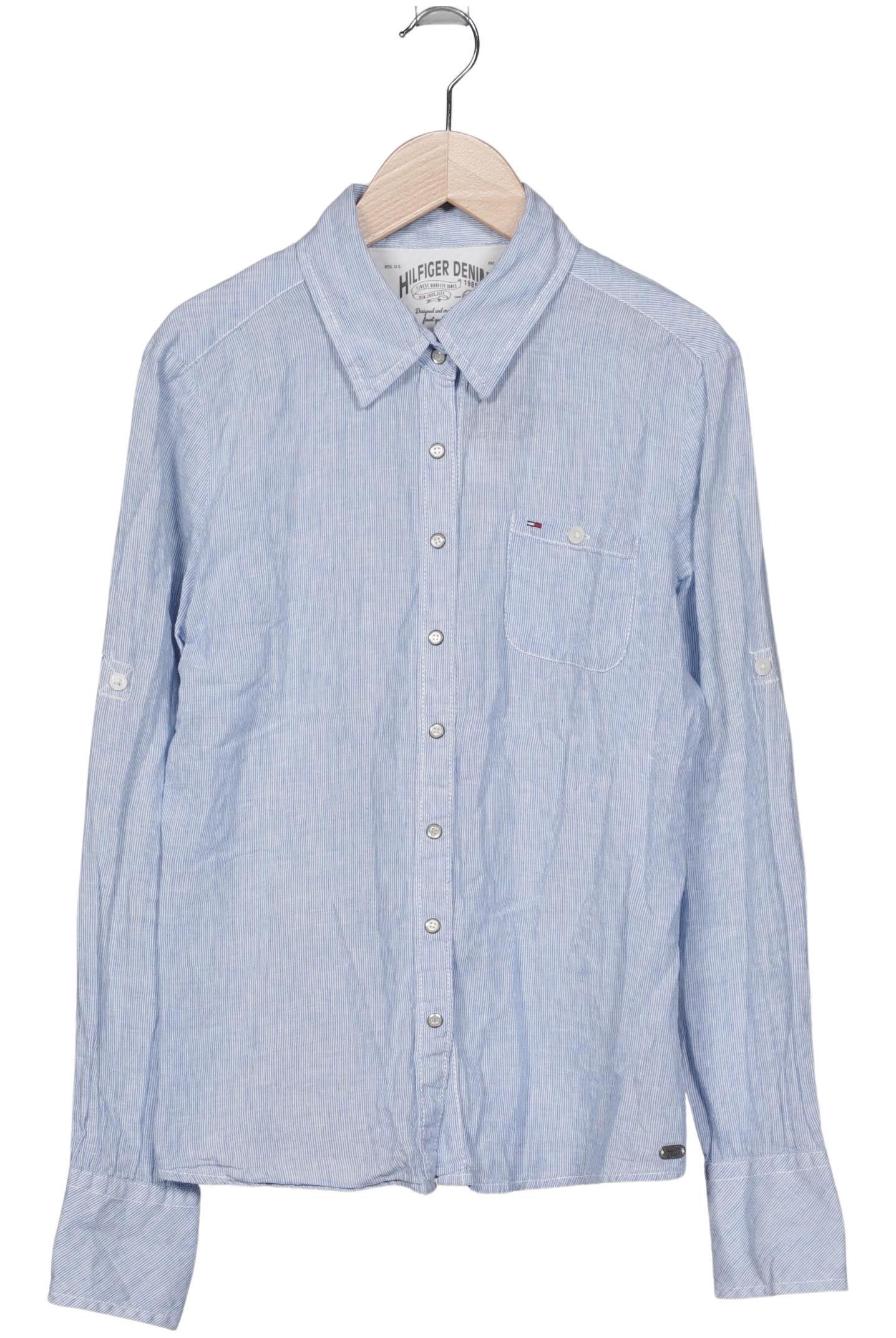 

Hilfiger Denim Damen Bluse, hellblau, Gr. 38