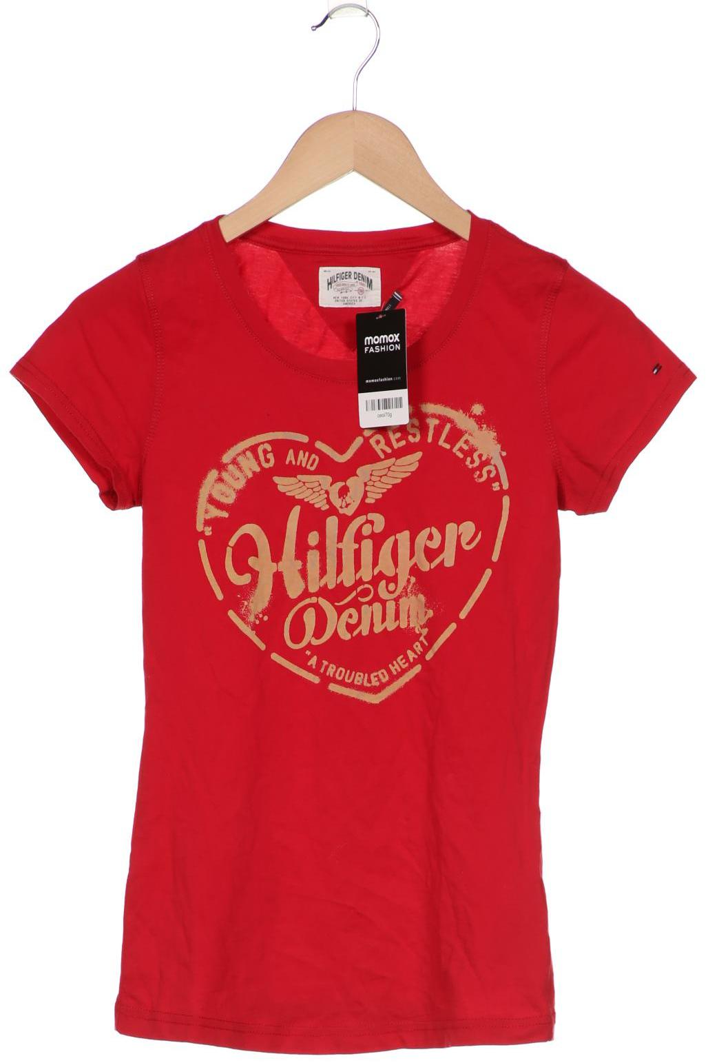 

Hilfiger Denim Damen T-Shirt, rot, Gr. 36