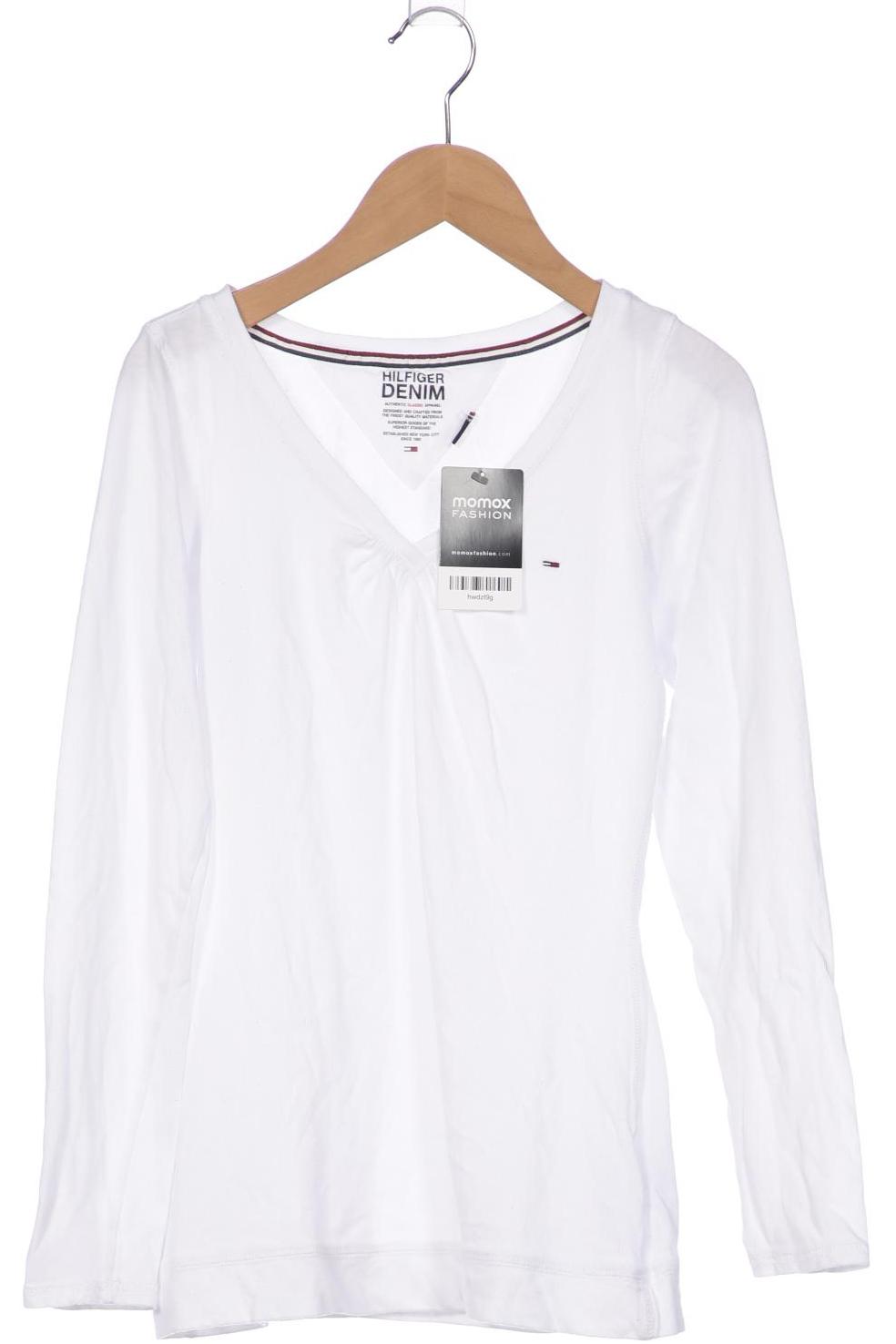 

Hilfiger Denim Damen Langarmshirt, weiß, Gr. 36