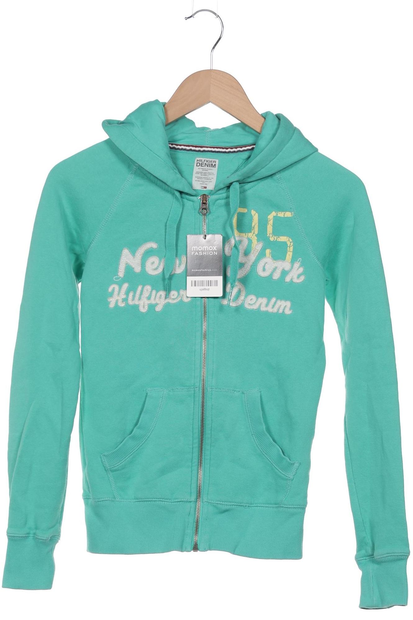 

Hilfiger Denim Damen Kapuzenpullover, türkis, Gr. 34