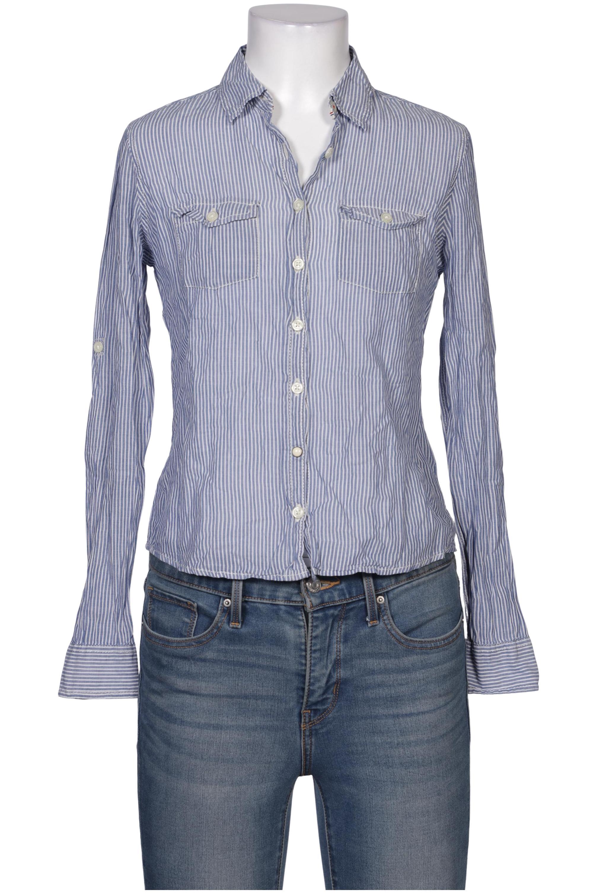 

Hilfiger Denim Damen Bluse, blau, Gr. 34