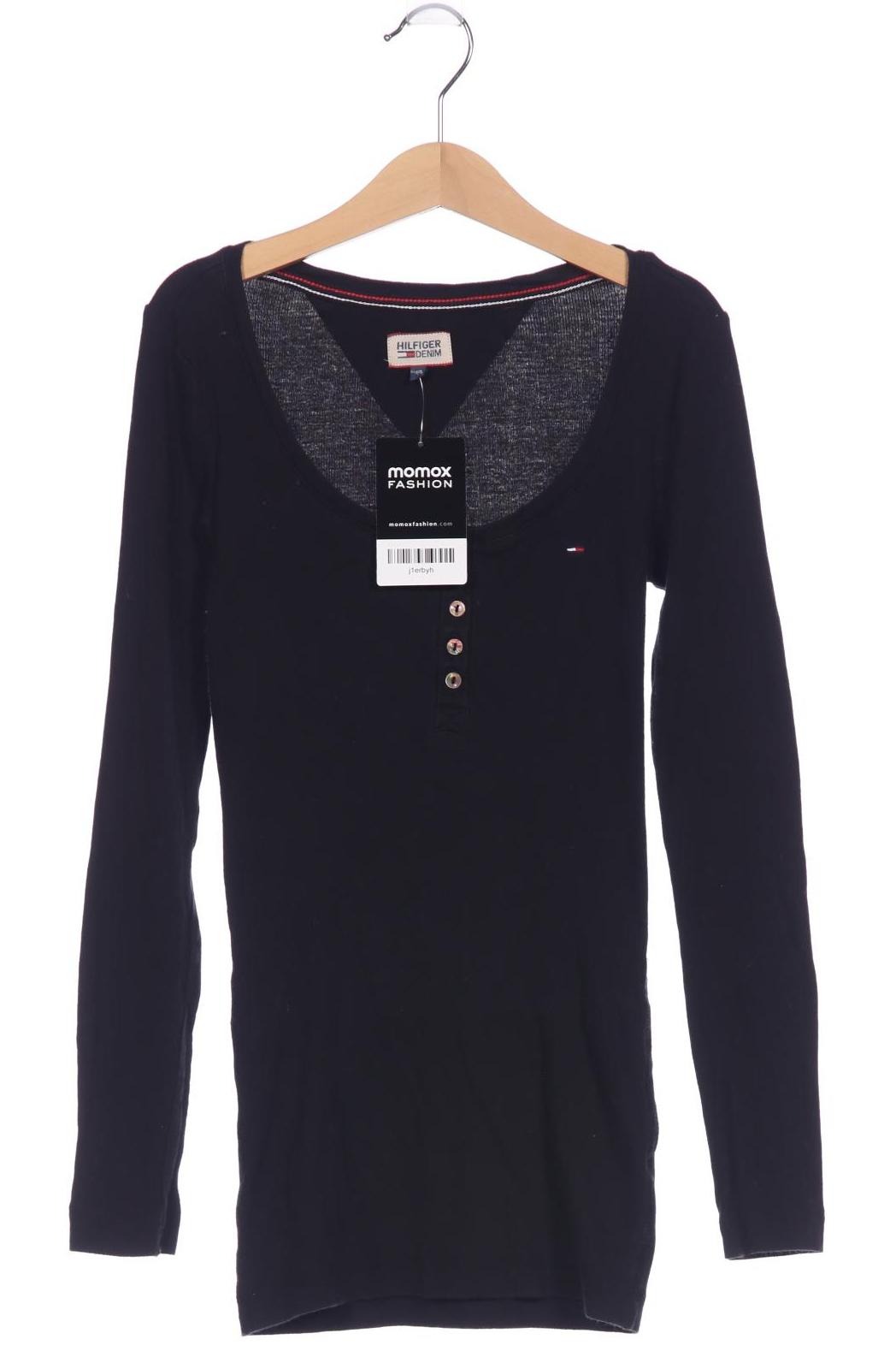 

Hilfiger Denim Damen Langarmshirt, schwarz, Gr. 34